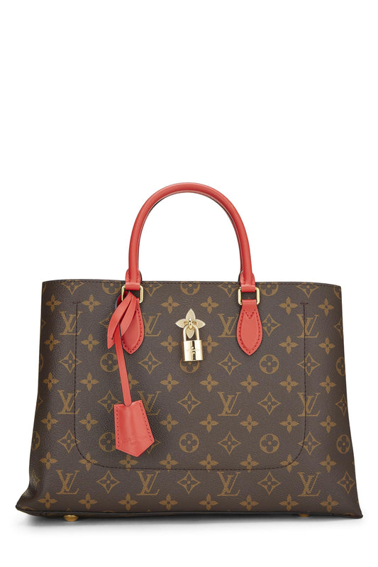 Louis Vuitton,  Red Monogram Flower Tote, Red