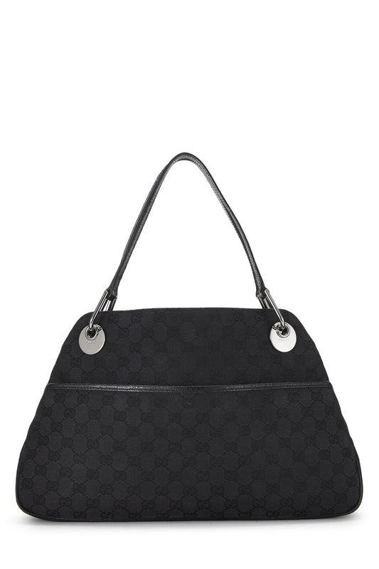 Gucci, Black Original GG Canvas Eclipse Tote Large, Black