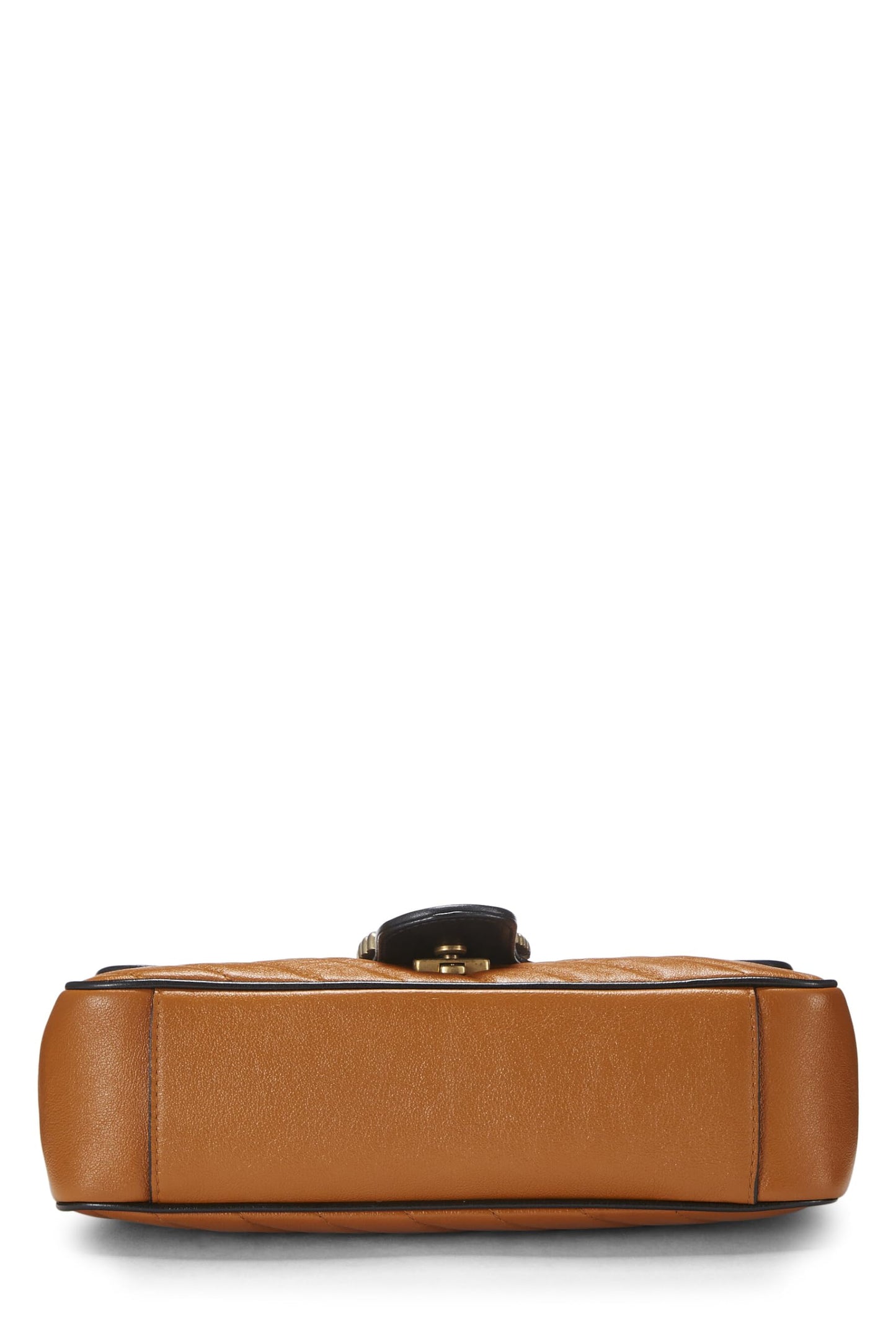 Gucci, Orange Leather Torchon GG Marmont Shoulder Bag Small, Orange