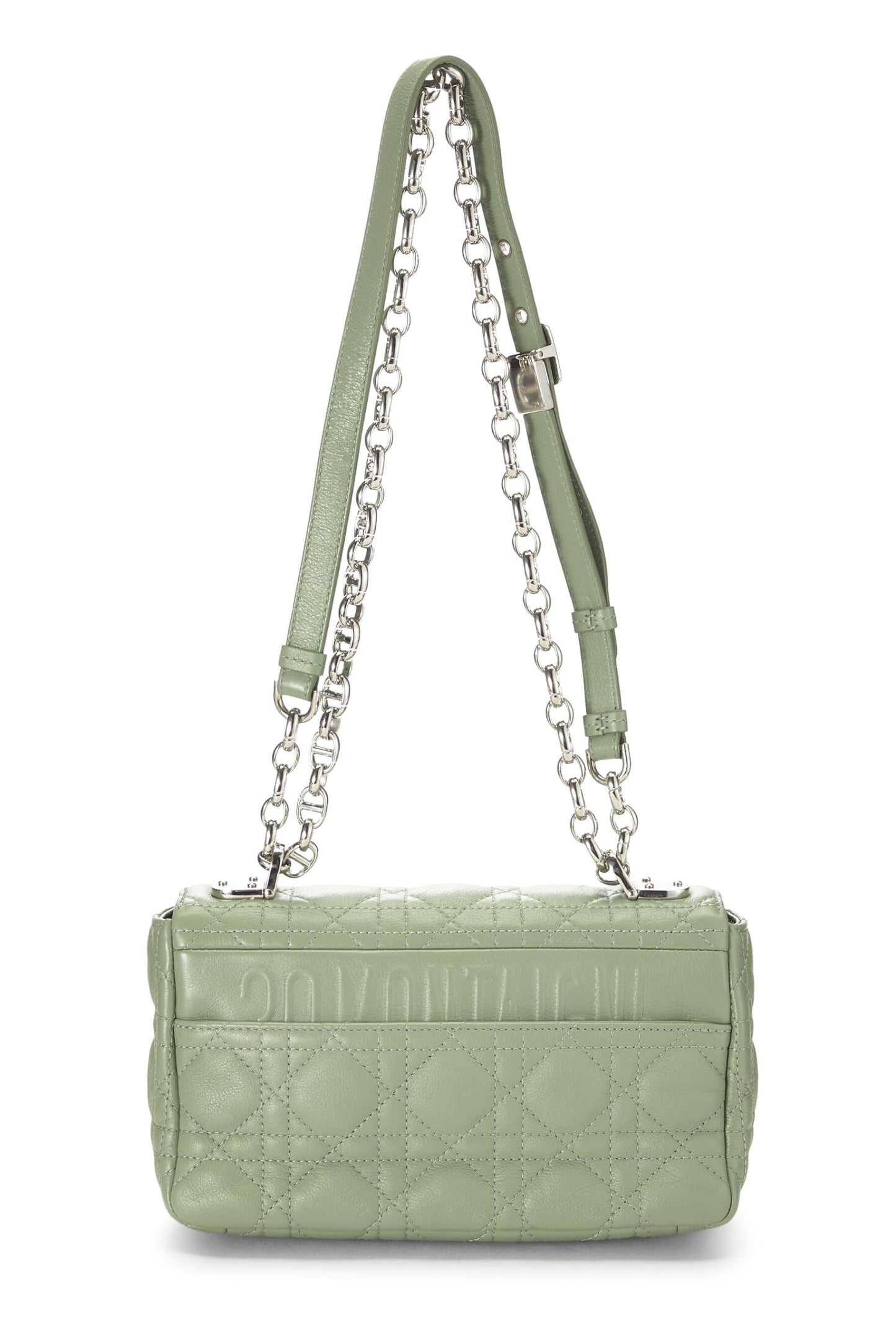 Dior,  Green Cannage Calfskin Caro Bag Small, Green