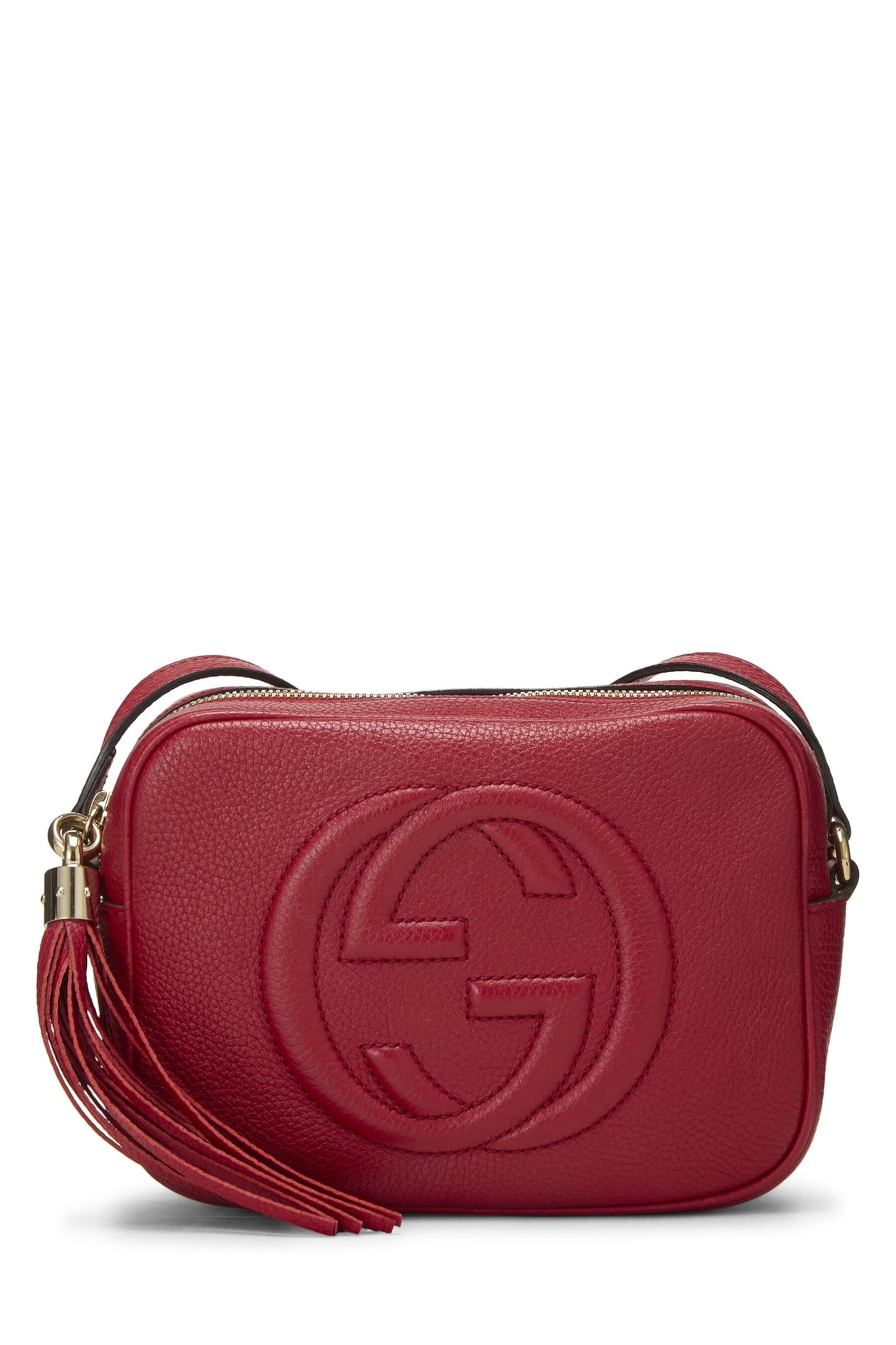 Gucci, Red Grained Leather Soho Disco, Red