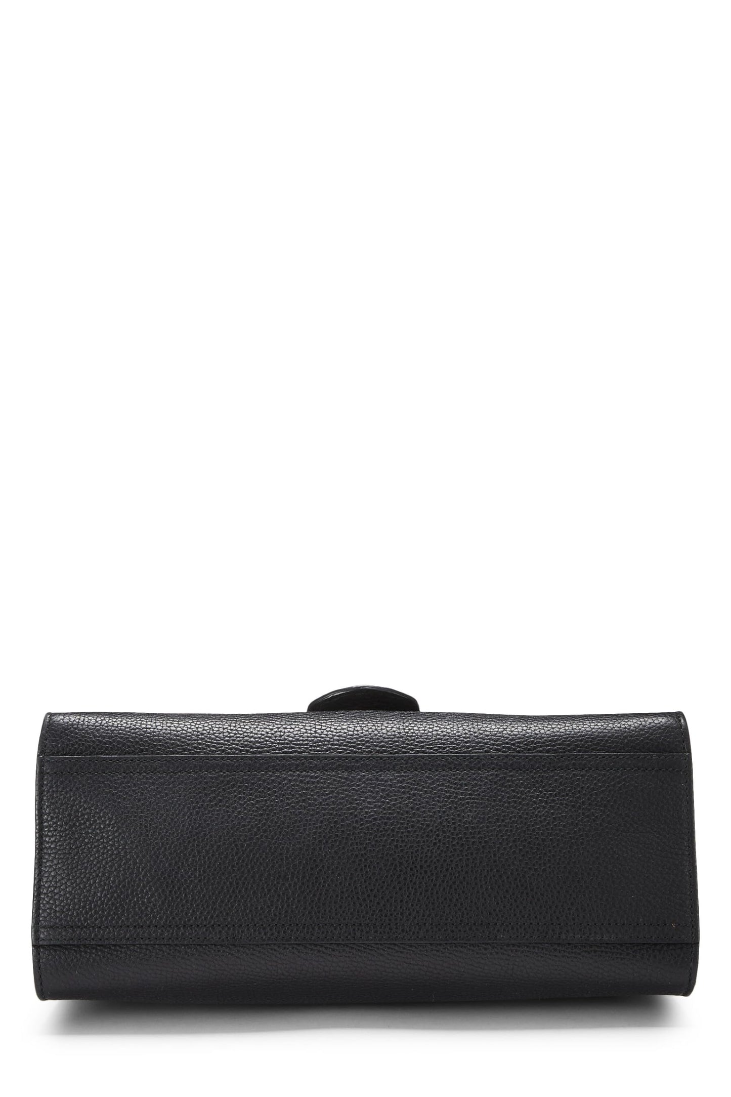 Gucci, Black Leather GG Marmont Top Handle Bag Small, Black