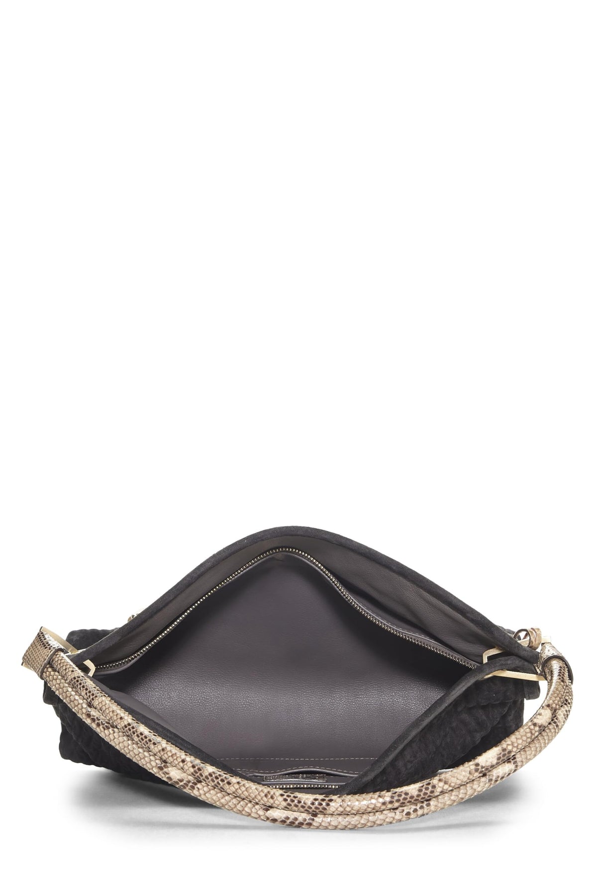 Louis Vuitton,  Black Suede Whisper PM, Black
