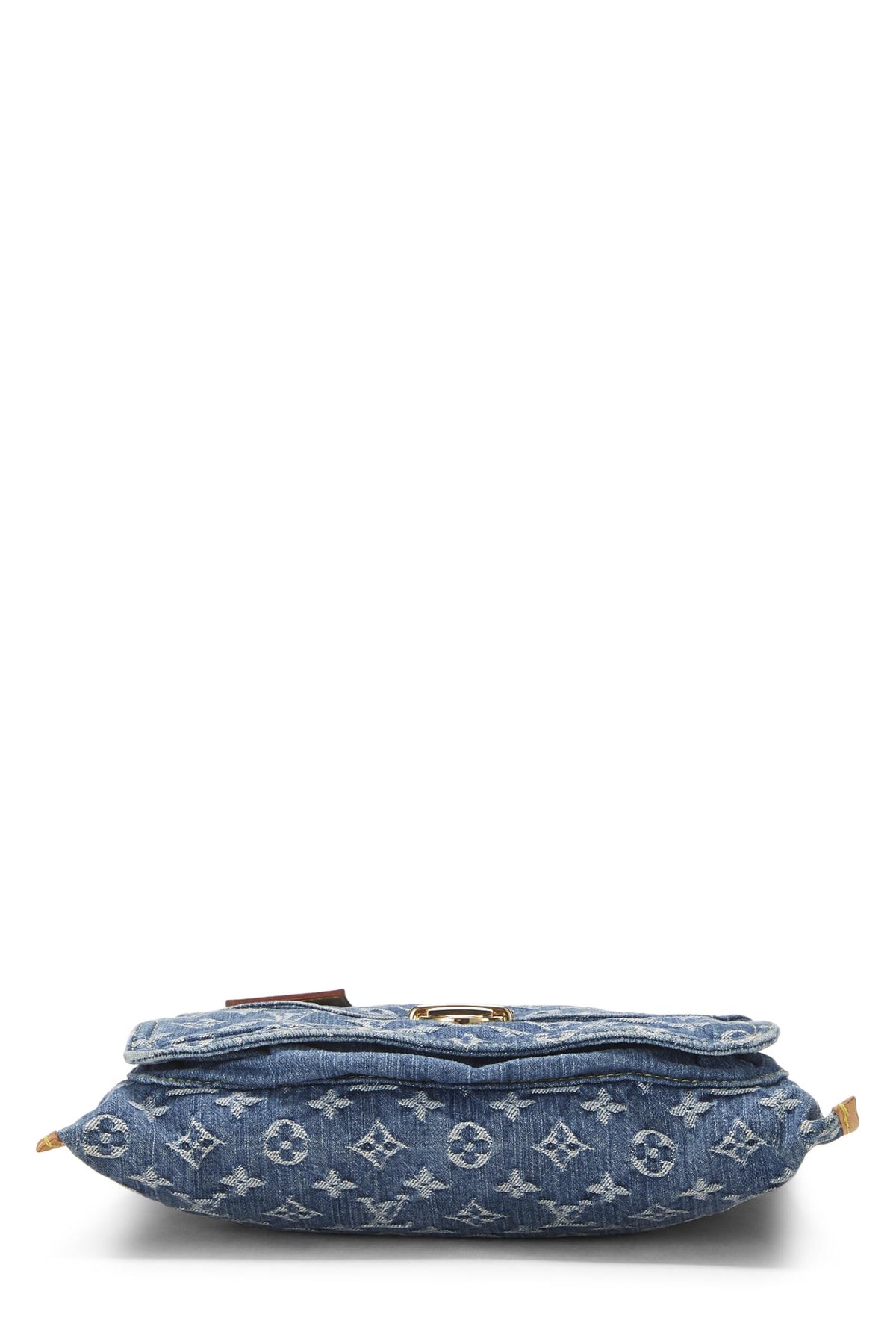 Louis Vuitton,  Blue Monogram Denim Flat Shopper, Blue
