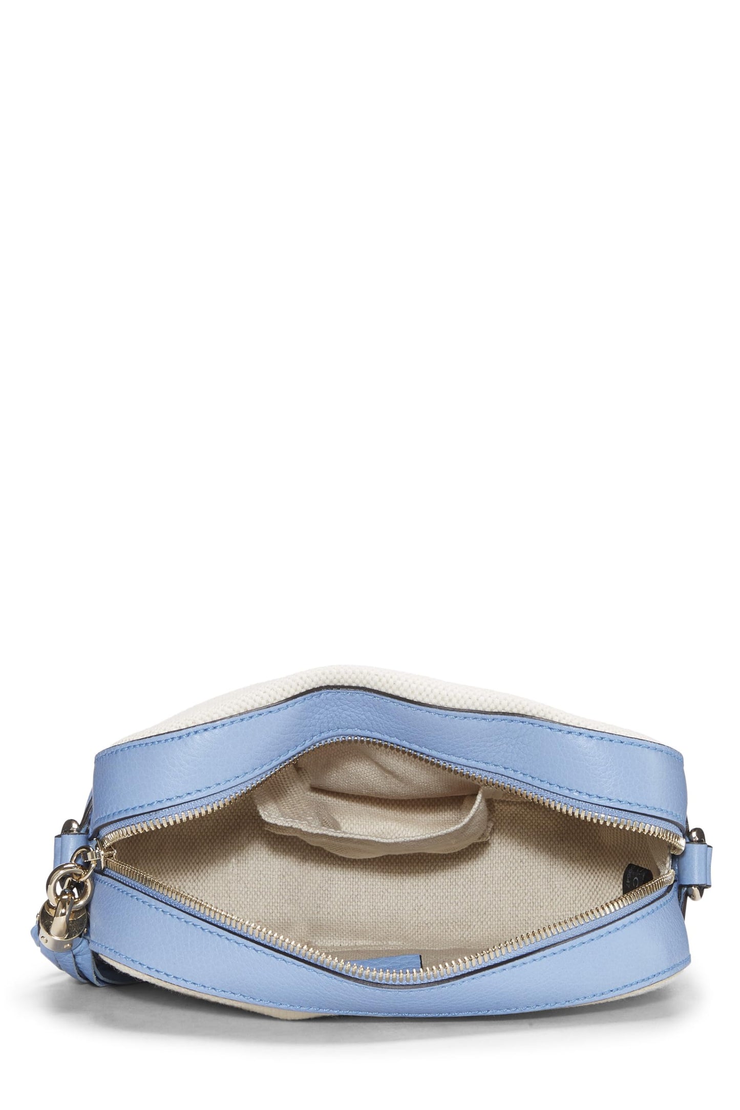 Gucci, White Canvas & Leather Soho Disco, White