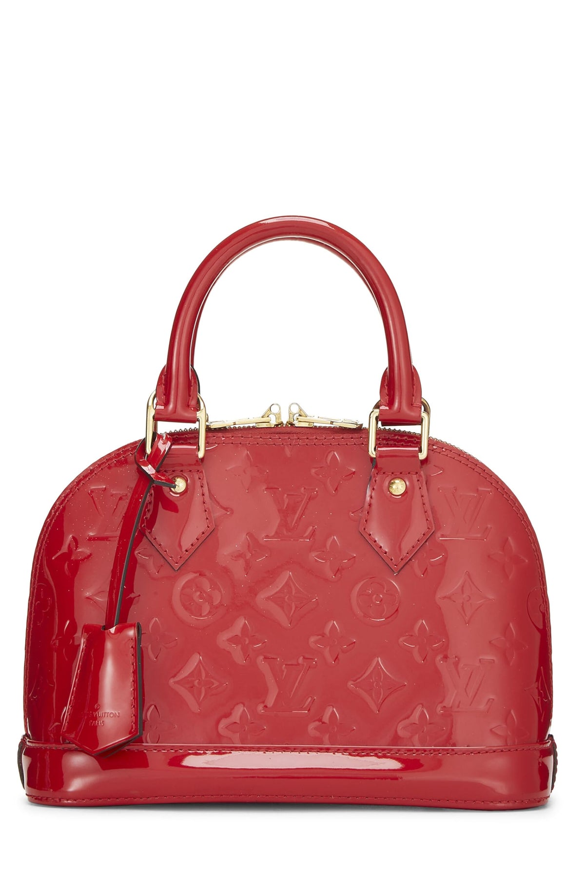 Louis Vuitton,  Cerise Monogram Vernis Alma BB, Red