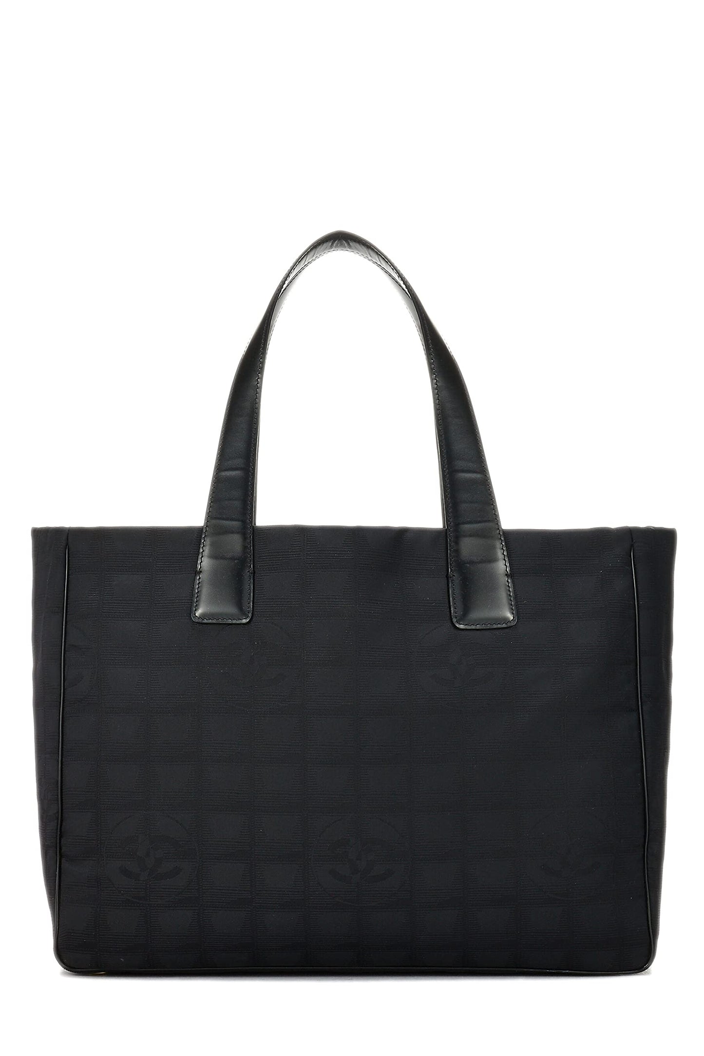 Chanel,  Black Nylon Travel Line Tote Medium, Black