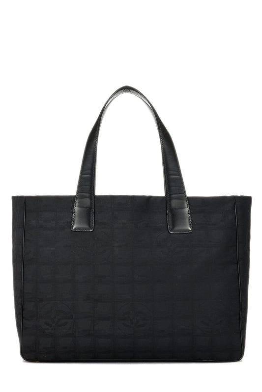 Chanel,  Black Nylon Travel Line Tote Medium, Black