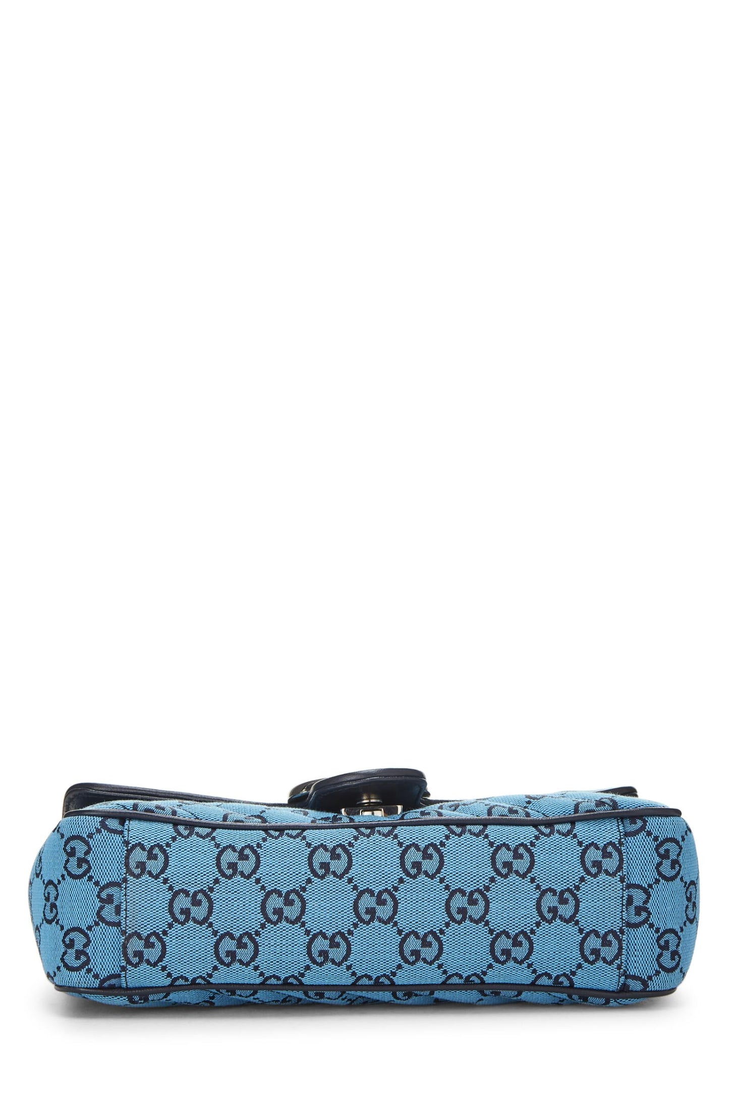 Gucci, Blue GG Canvas Marmont Shoulder Bag Small, Blue