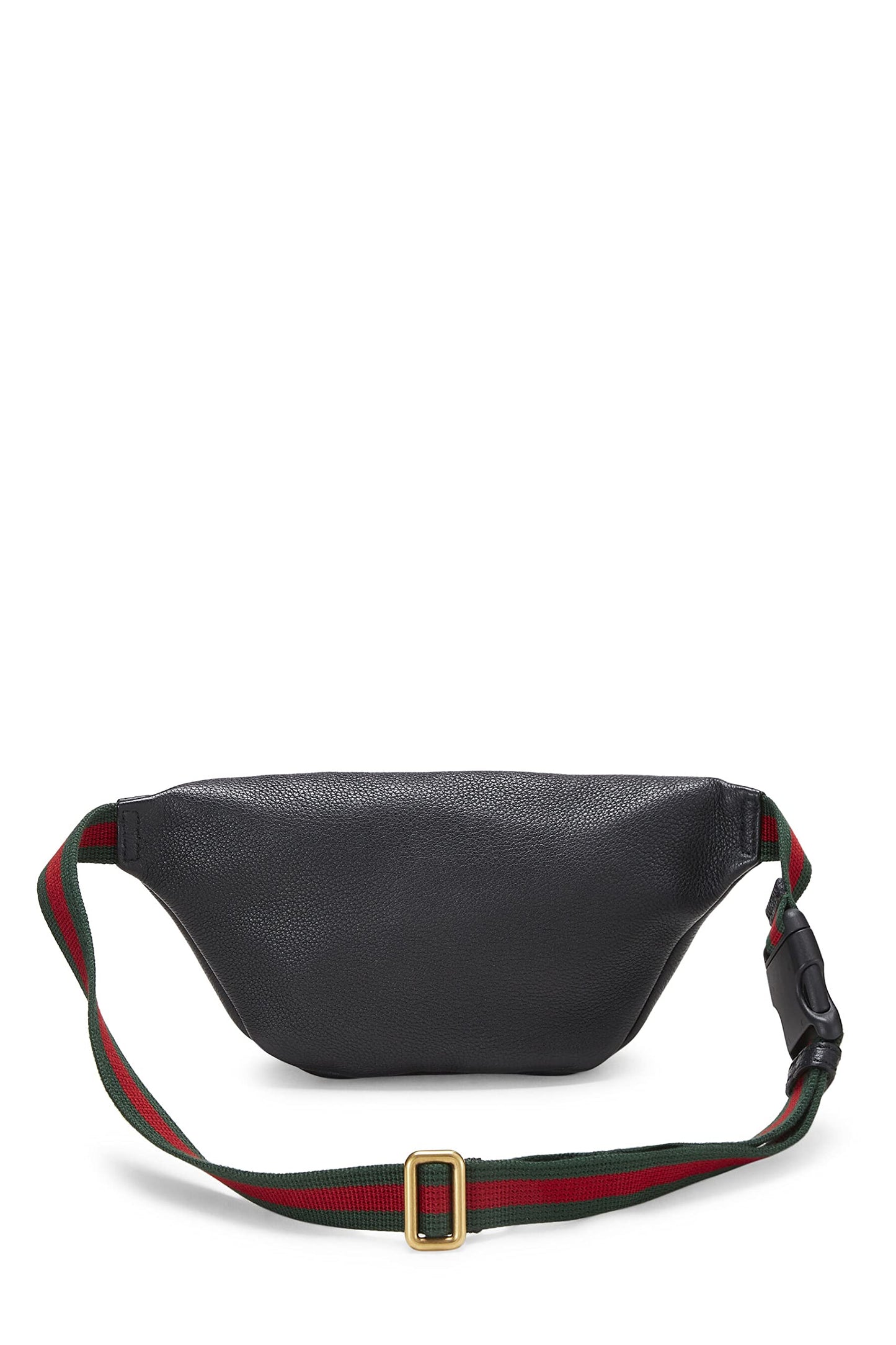 Gucci, Black Leather Logo Print Belt Bag Small, Black