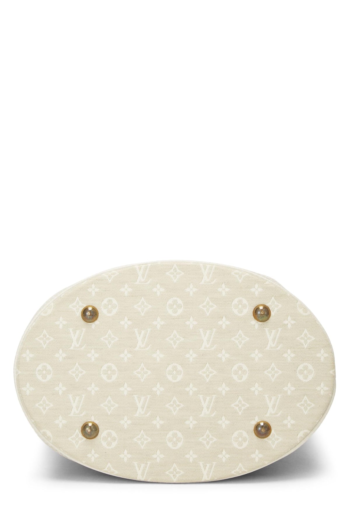 Louis Vuitton,  Beige Monogram Mini Lin Bucket PM, Beige
