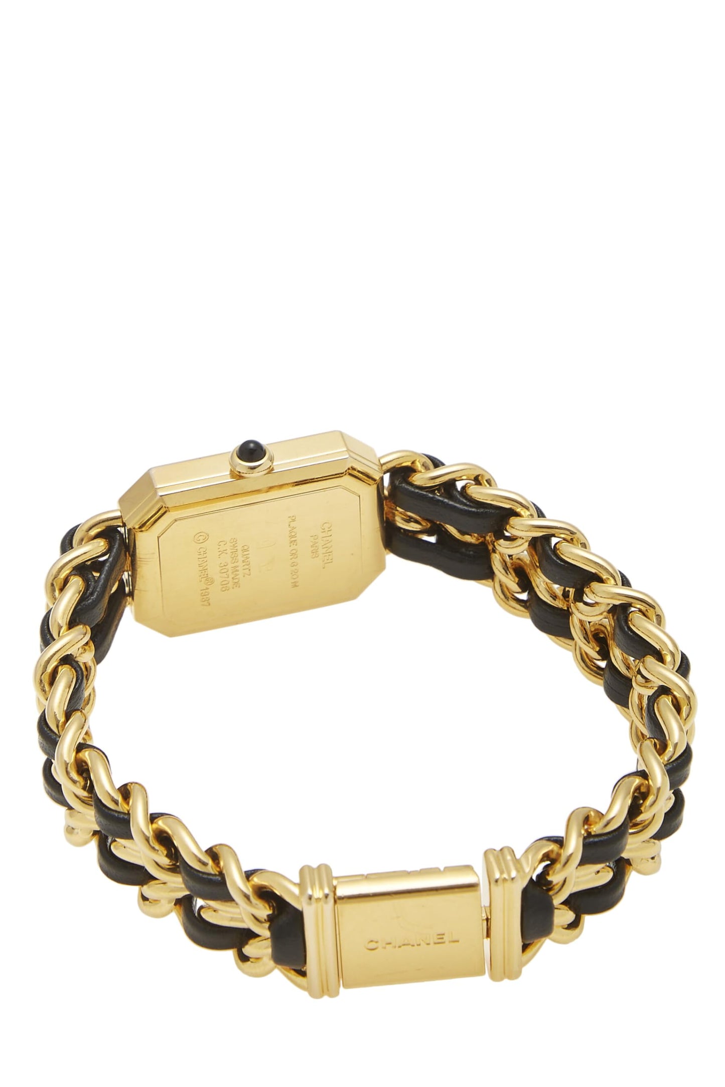 Chanel,  Black & Gold Premiere Watch Large, Black