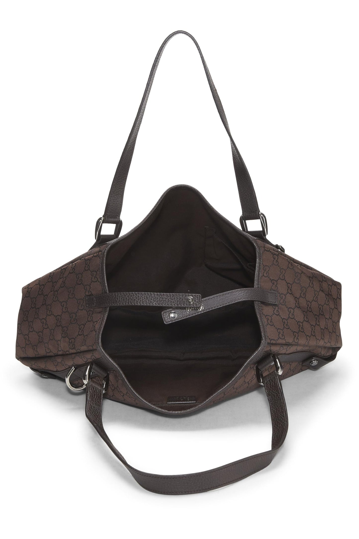 Gucci, Brown GG Nylon Abbey Tote Large, Brown