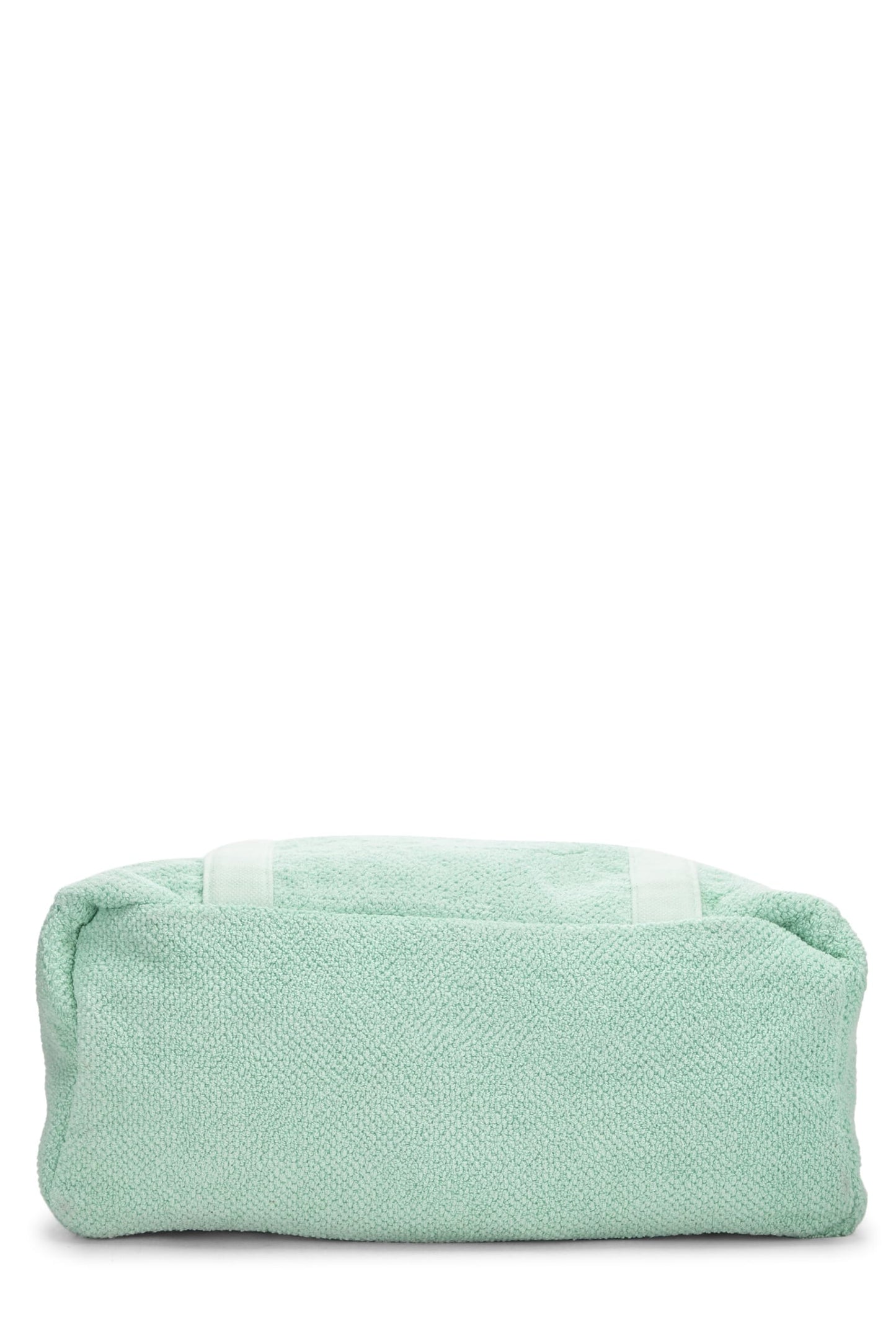 Chanel,  Green Terry Cloth 'CC' Beach Tote Large, Green