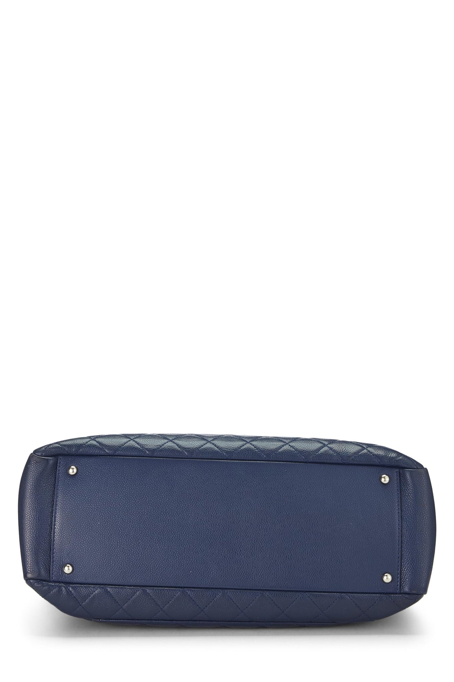 Chanel,  Navy Quilted Caviar Grand Shopping Tote (GST) XL, Navy