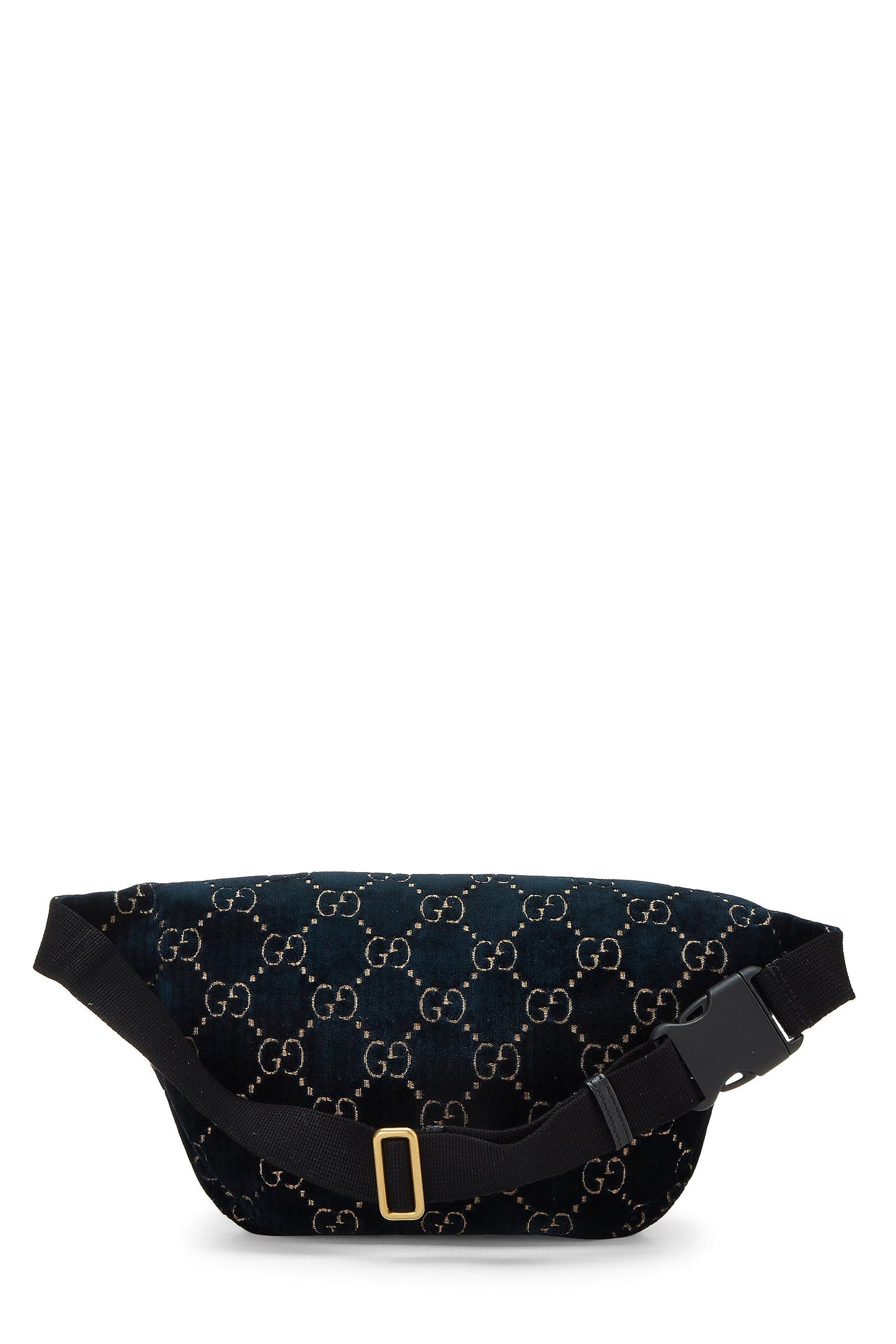 Gucci, Navy GG Velvet Web Belt Bag, Navy