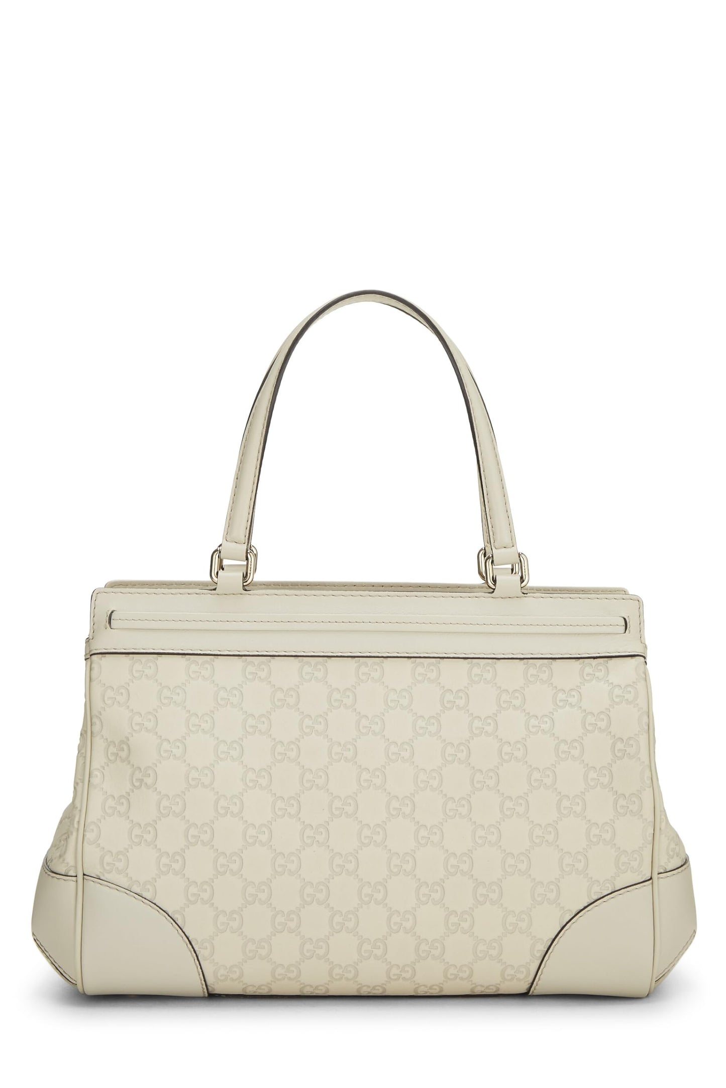 Gucci, White Guccissima Mayfair Double Tote, White