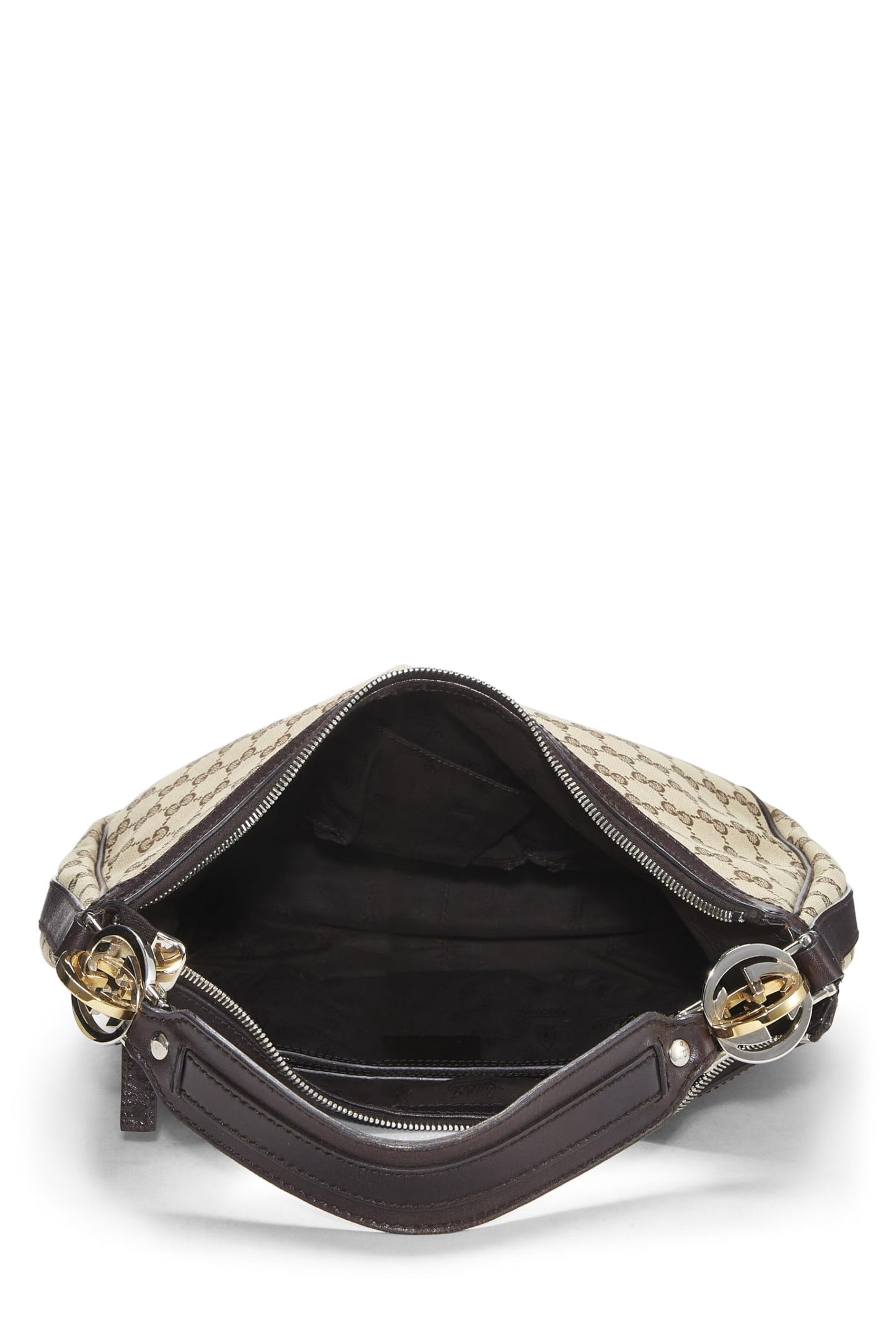 Gucci, Original GG Canvas Twins Hobo, Brown