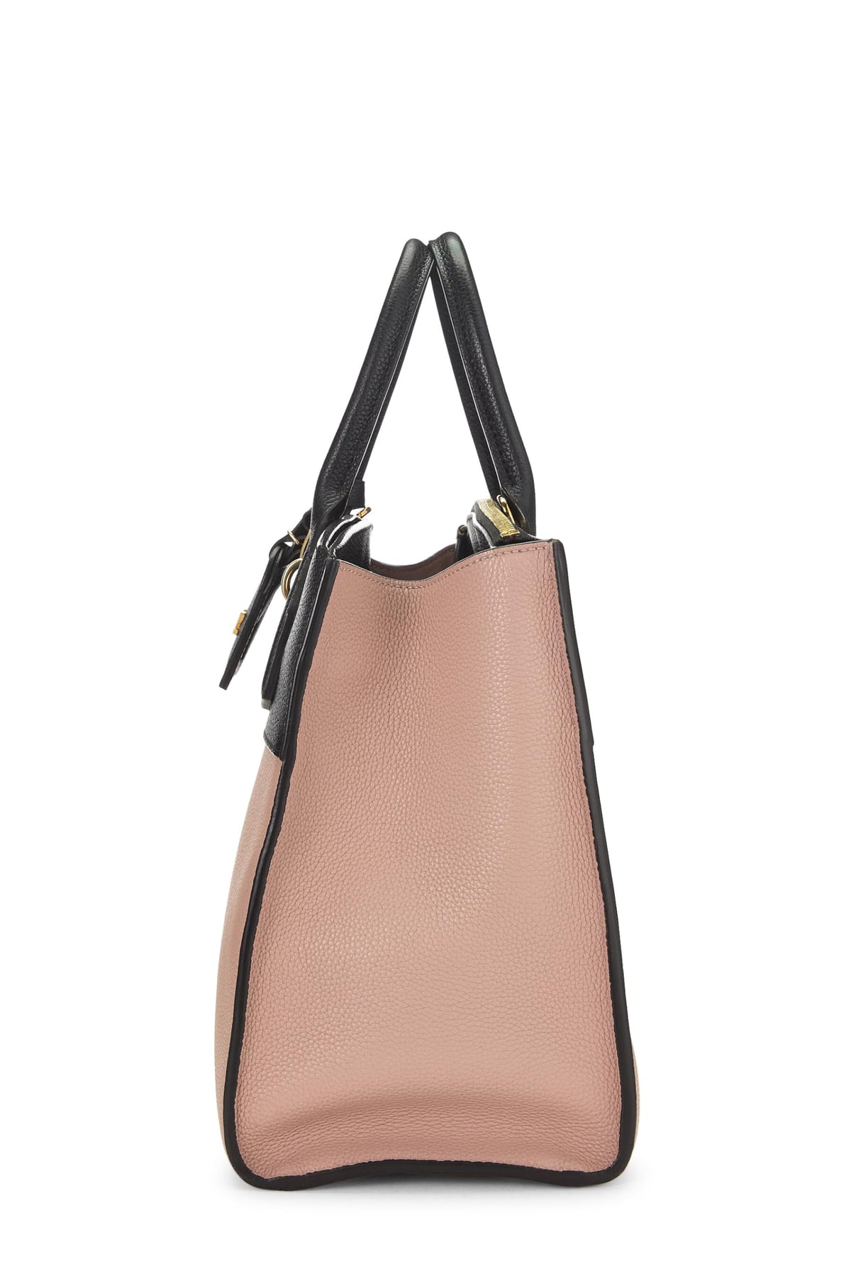Louis Vuitton,  Pink & Black Two-Tone Calfskin City Steamer MM, Pink