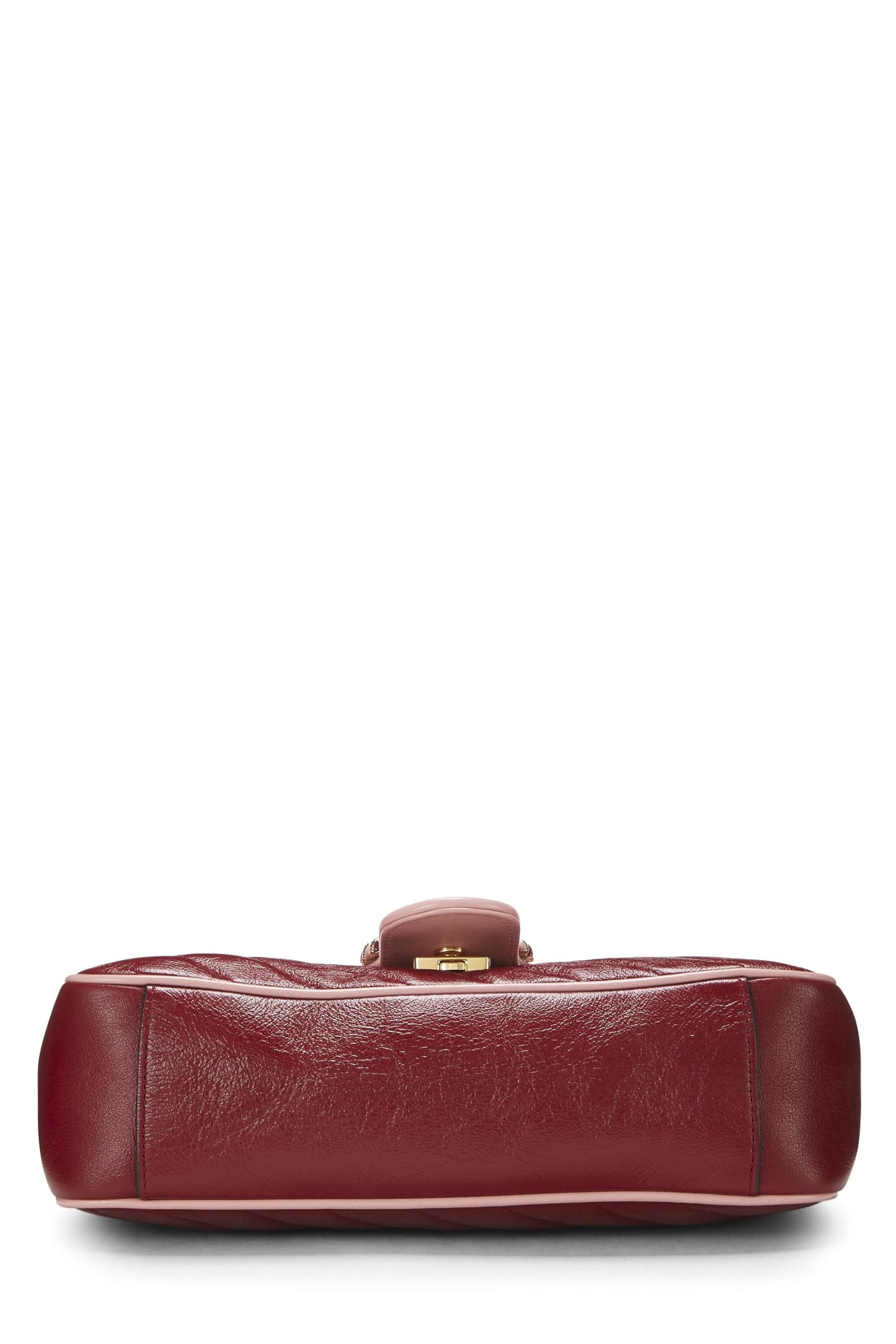 Gucci, Red Leather Torchon GG Marmont Shoulder Bag Small, Red
