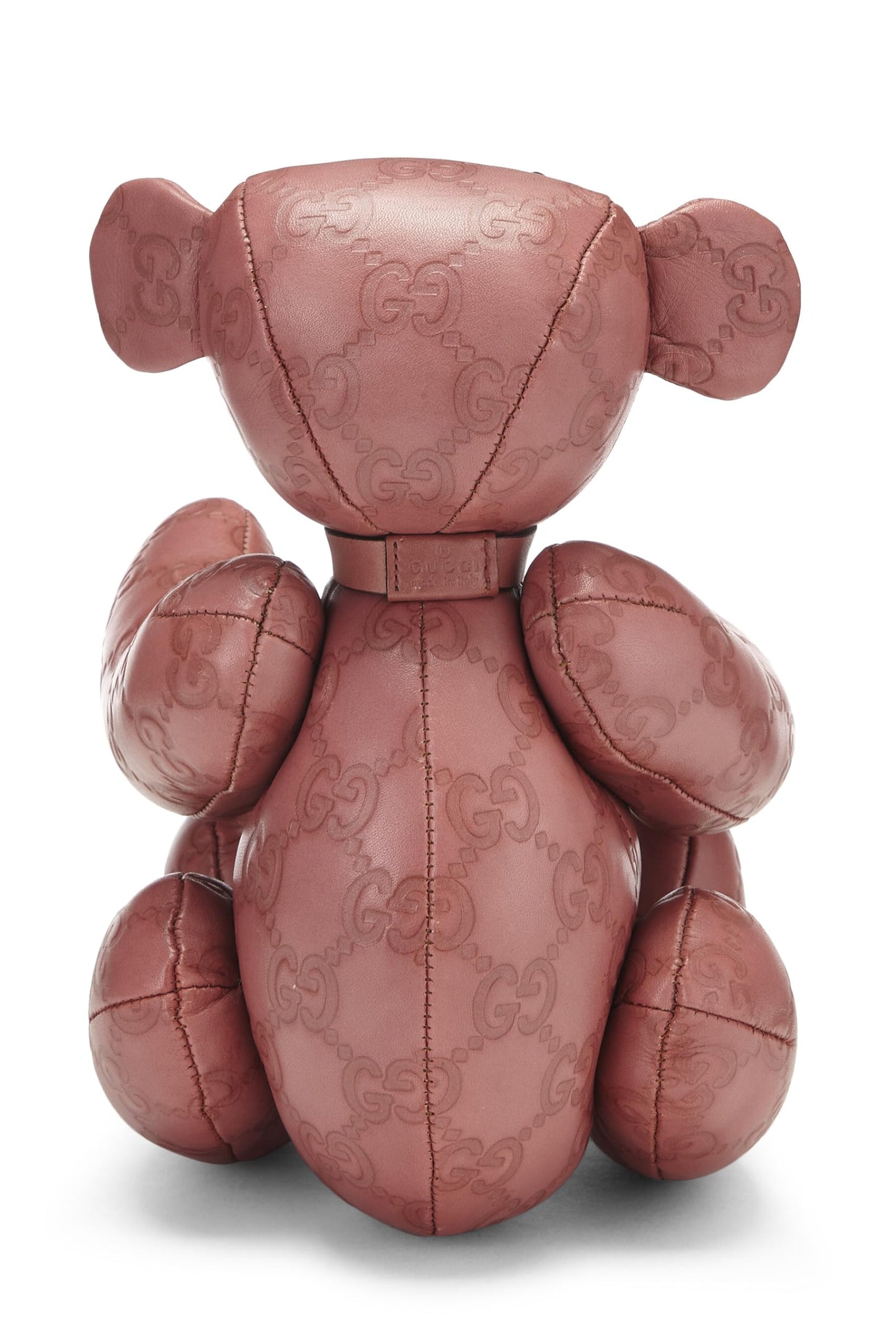 Gucci, Pink Guccissima Leather Teddy Bear, Pink