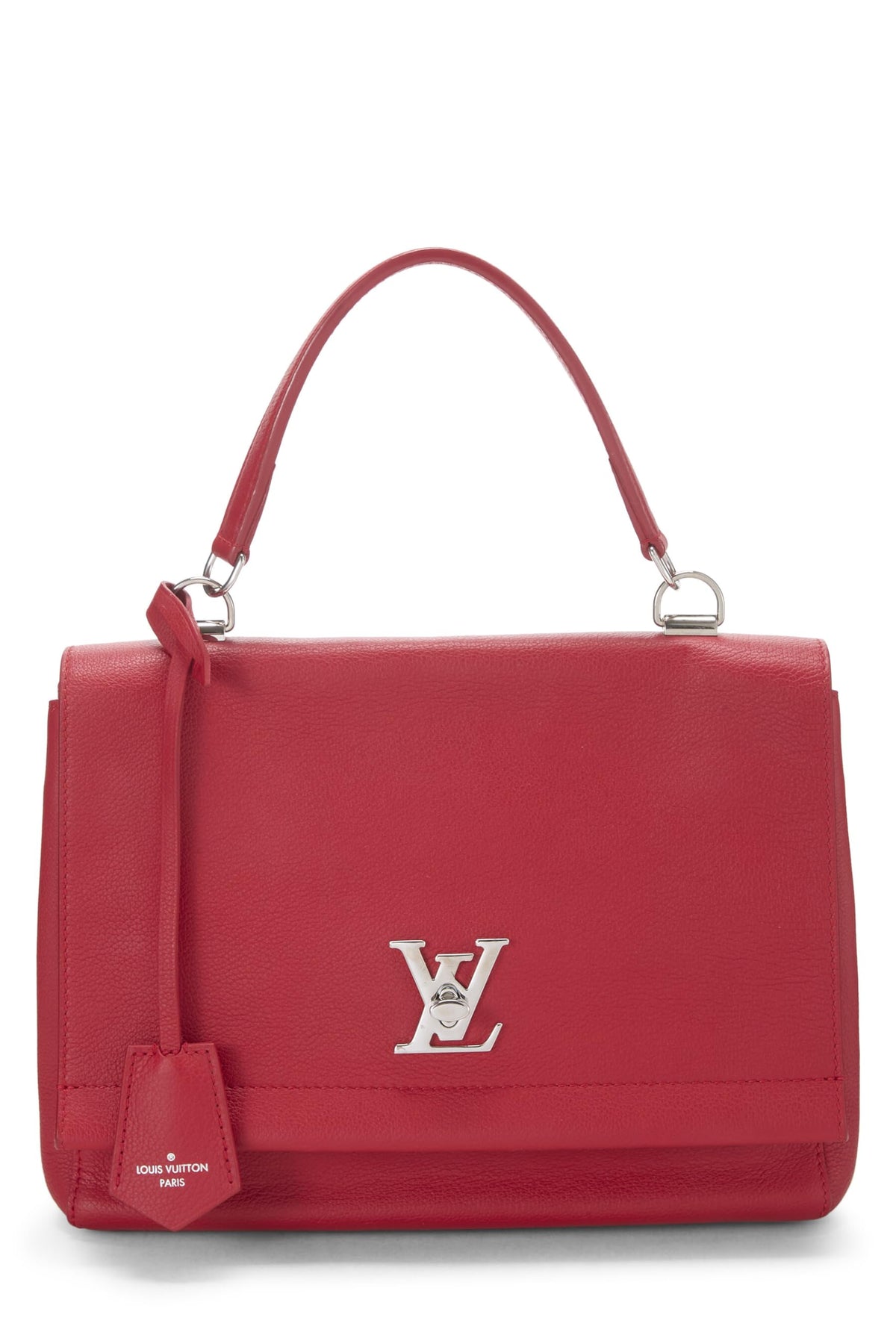 Louis Vuitton,  Red Leather Lockme II, Red