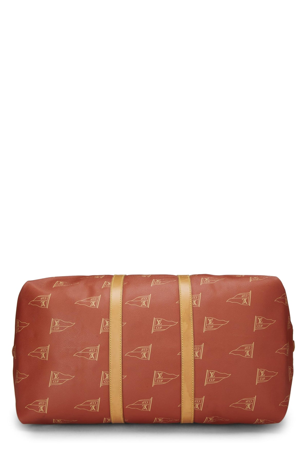 Louis Vuitton,  Red Coated Canvas America's Cup Sac Cabourg, Red