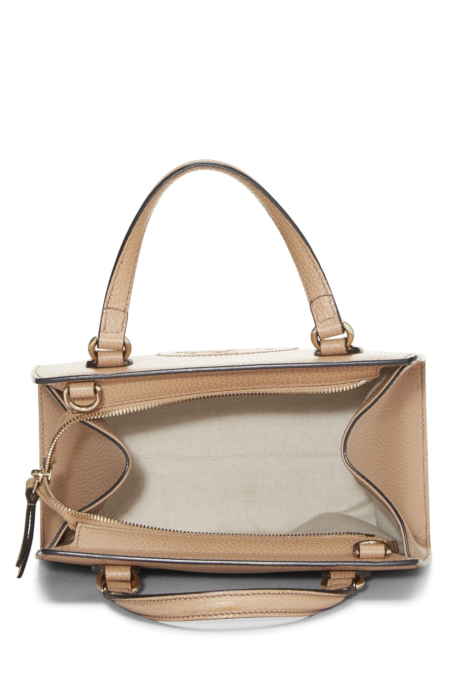Gucci, Beige Grained Leather Soho Handbag, Beige