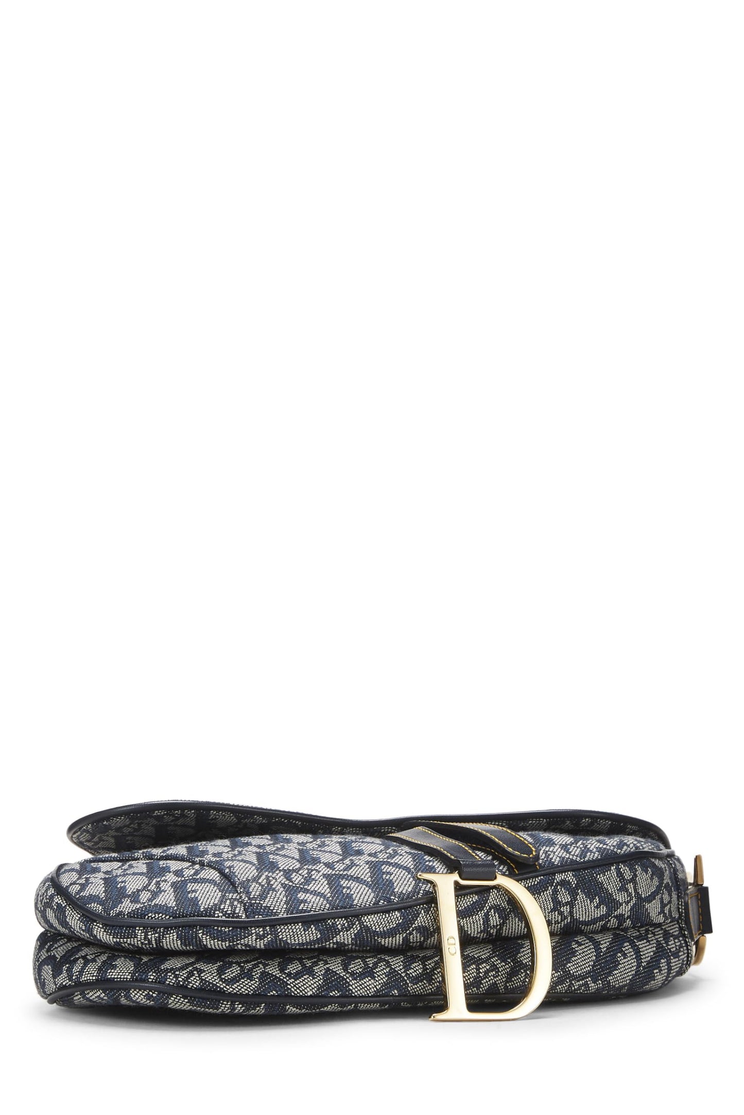 Dior,  Navy Trotter Canvas Saddle Bag, Navy