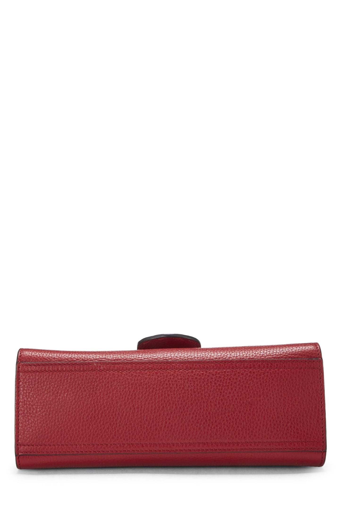 Gucci, Red Leather GG Marmont Top Handle Flap Bag Mini, Red