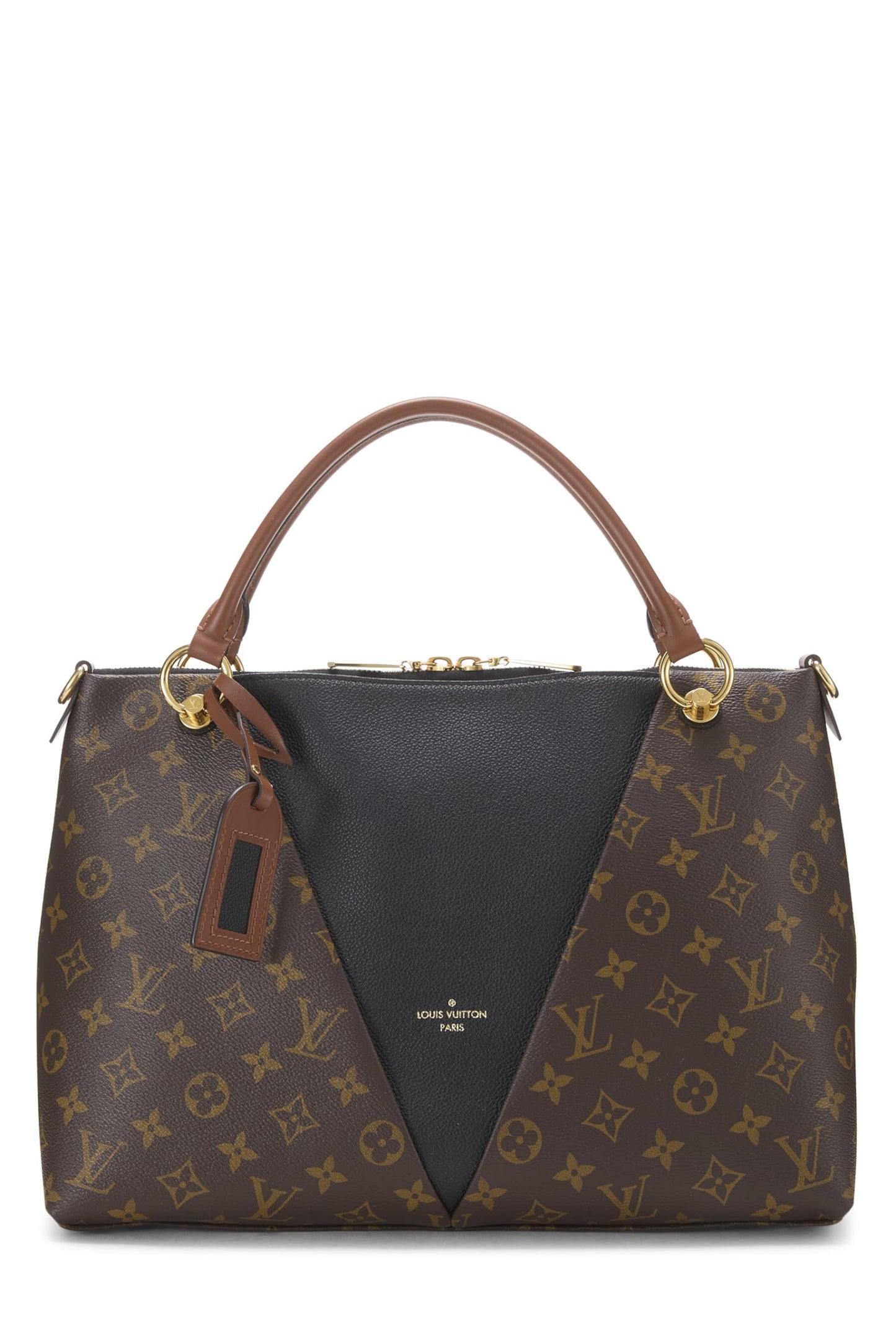 Louis Vuitton,  Black Monogram Canvas V Tote MM, Black