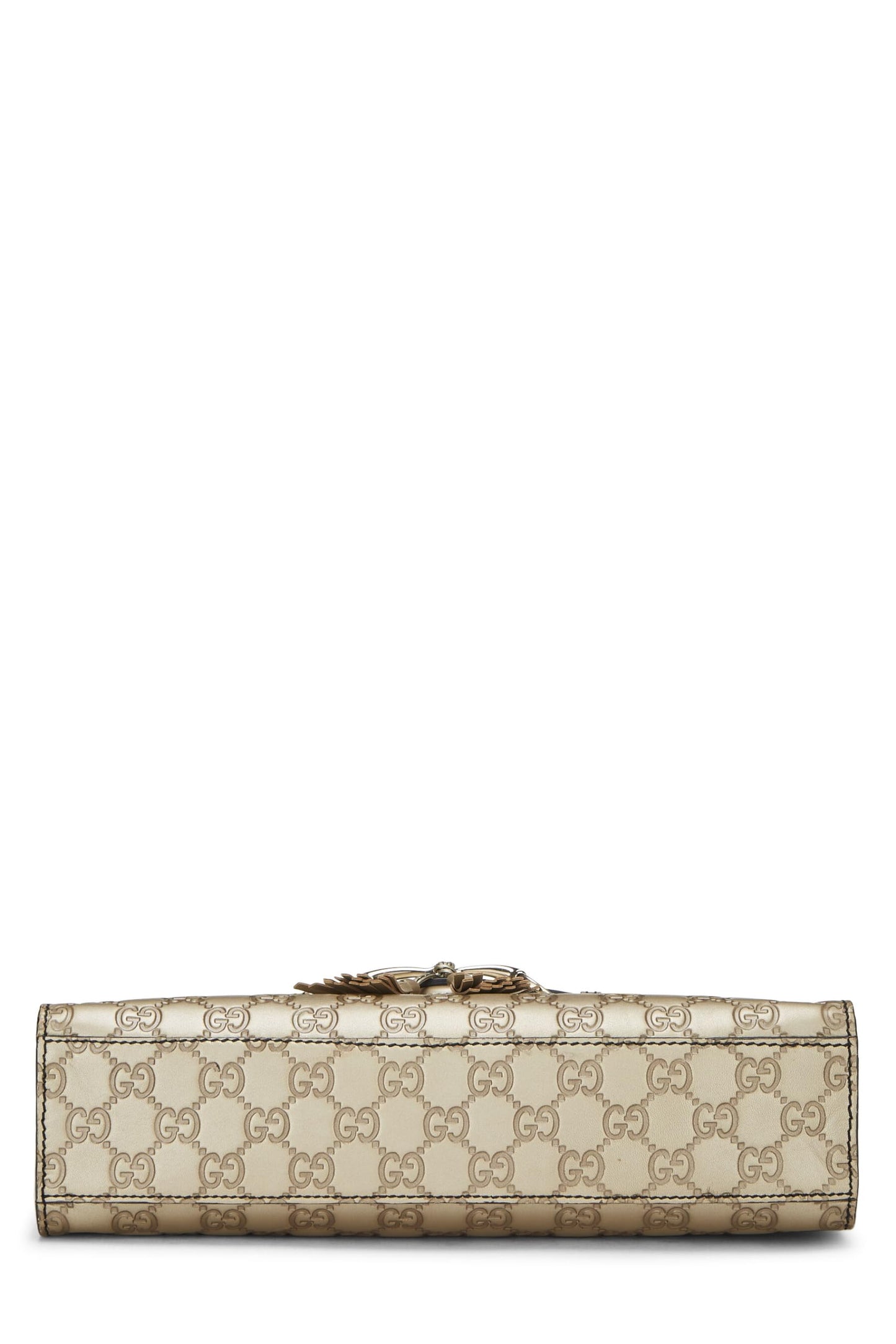 Gucci, Gold Microguccissima Leather Emily Chain Shoulder Bag, Gold