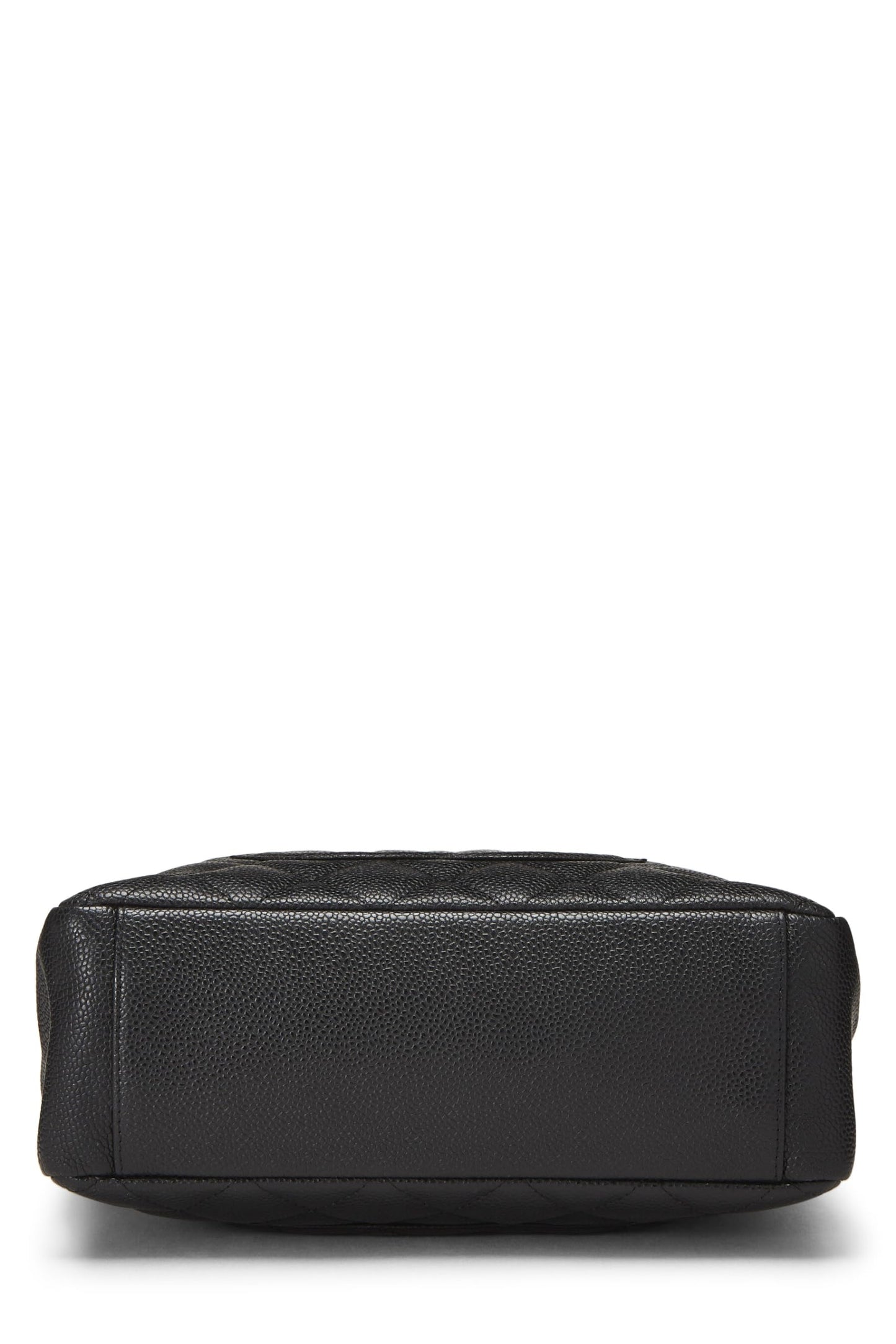 Chanel,  Black Quilted Caviar Petite Shopping Tote (PST), Black