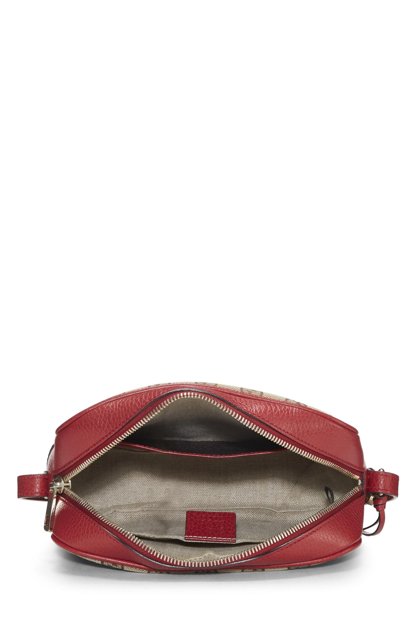 Gucci, Red Original GG Canvas Bree Crossbody, Red