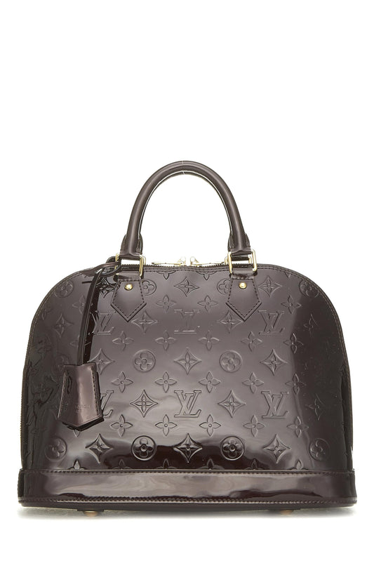 Louis Vuitton,  Amarante Monogram Vernis Alma PM, Purple