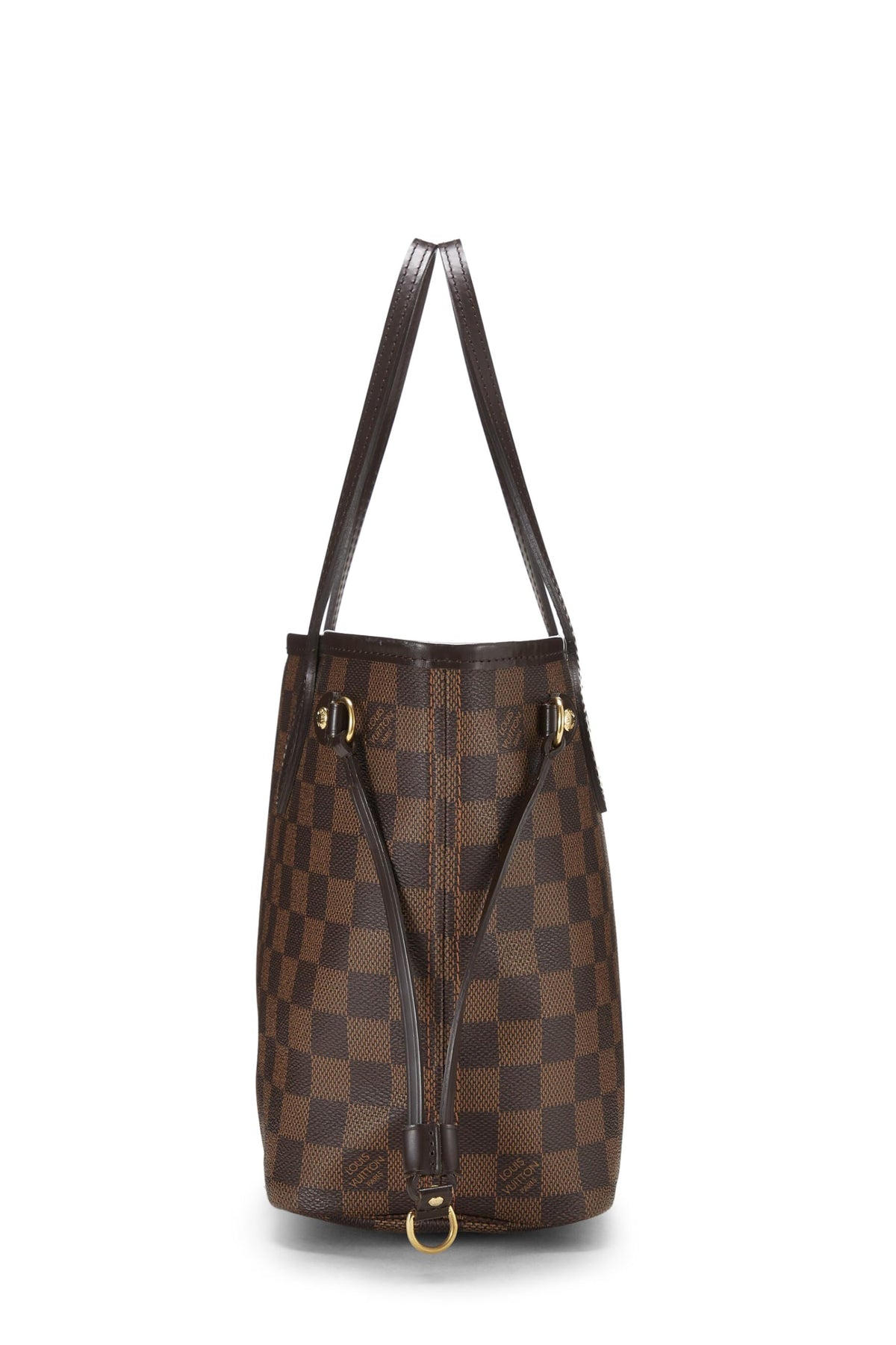 Louis Vuitton,  Damier Ebene Neverfull PM, Brown