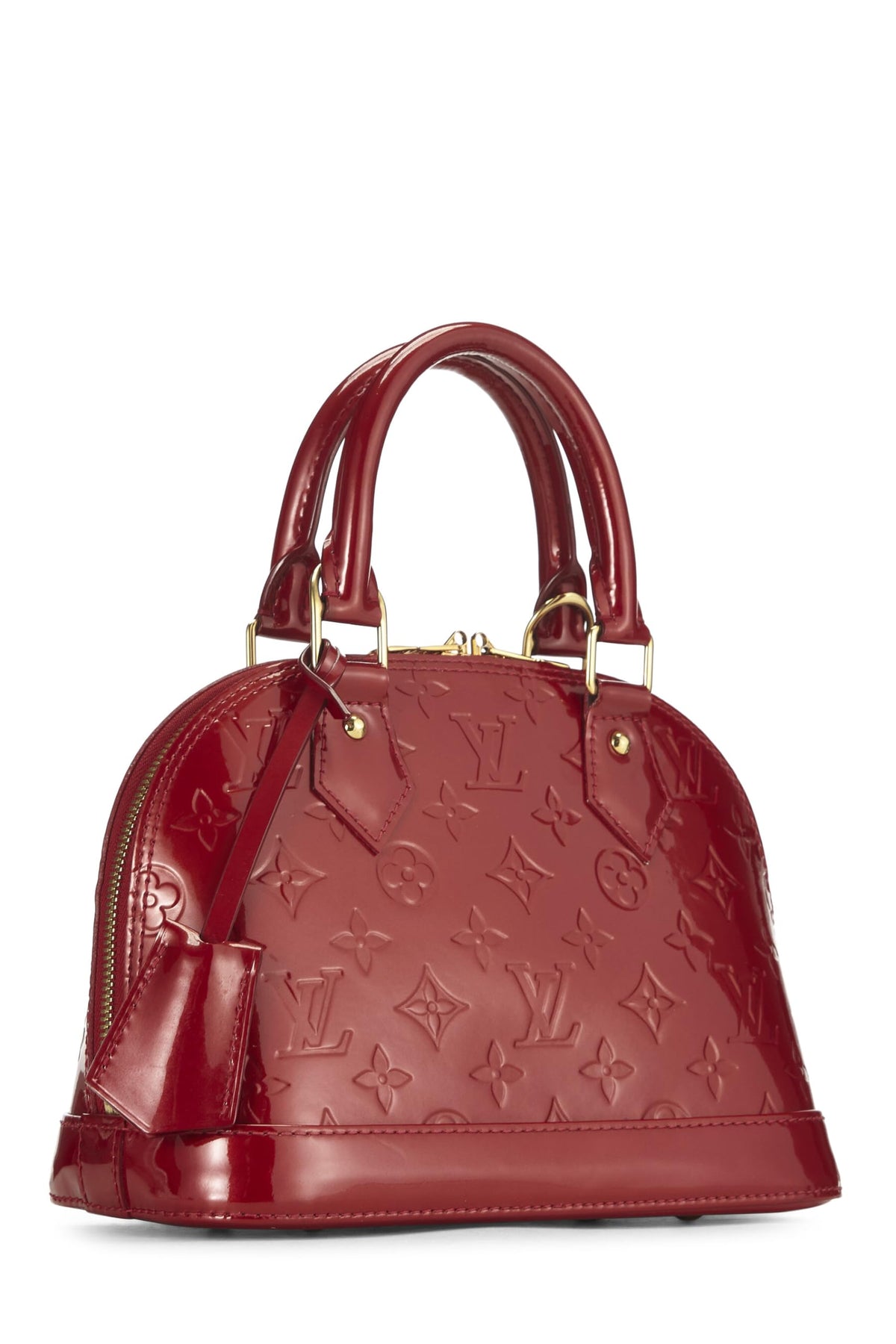 Louis Vuitton,  Cerise Monogram Vernis Alma BB, Red