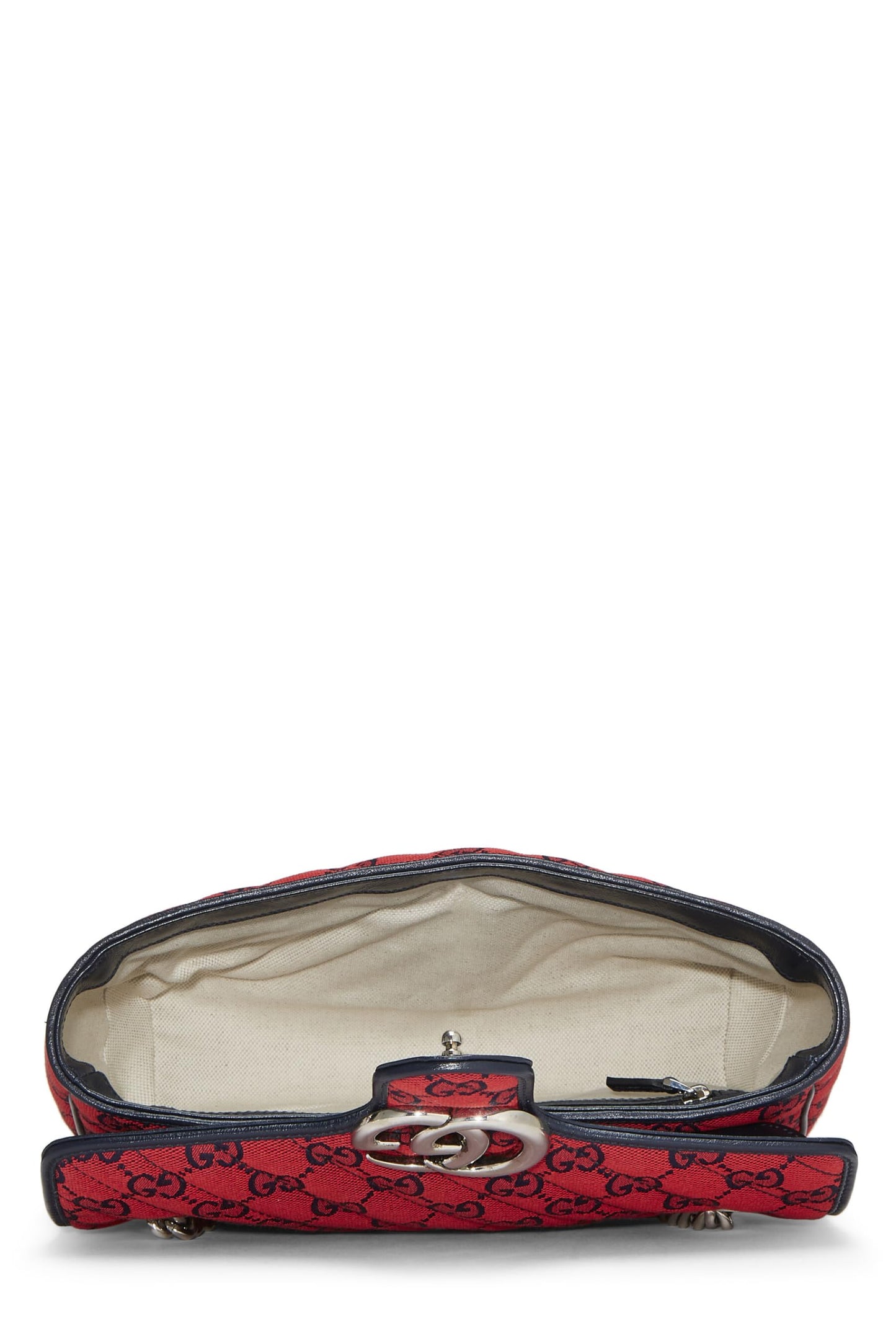 Gucci, Red GG Canvas Marmont Shoulder Bag Small, Red