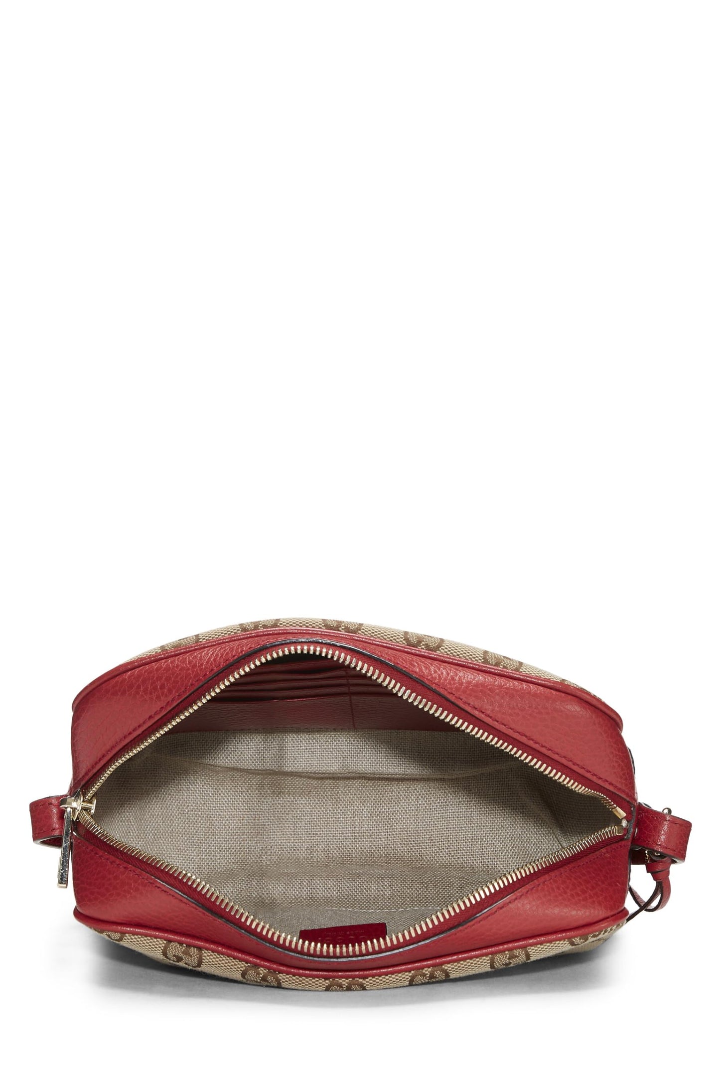 Gucci, Red Original GG Canvas Bree Crossbody, Red