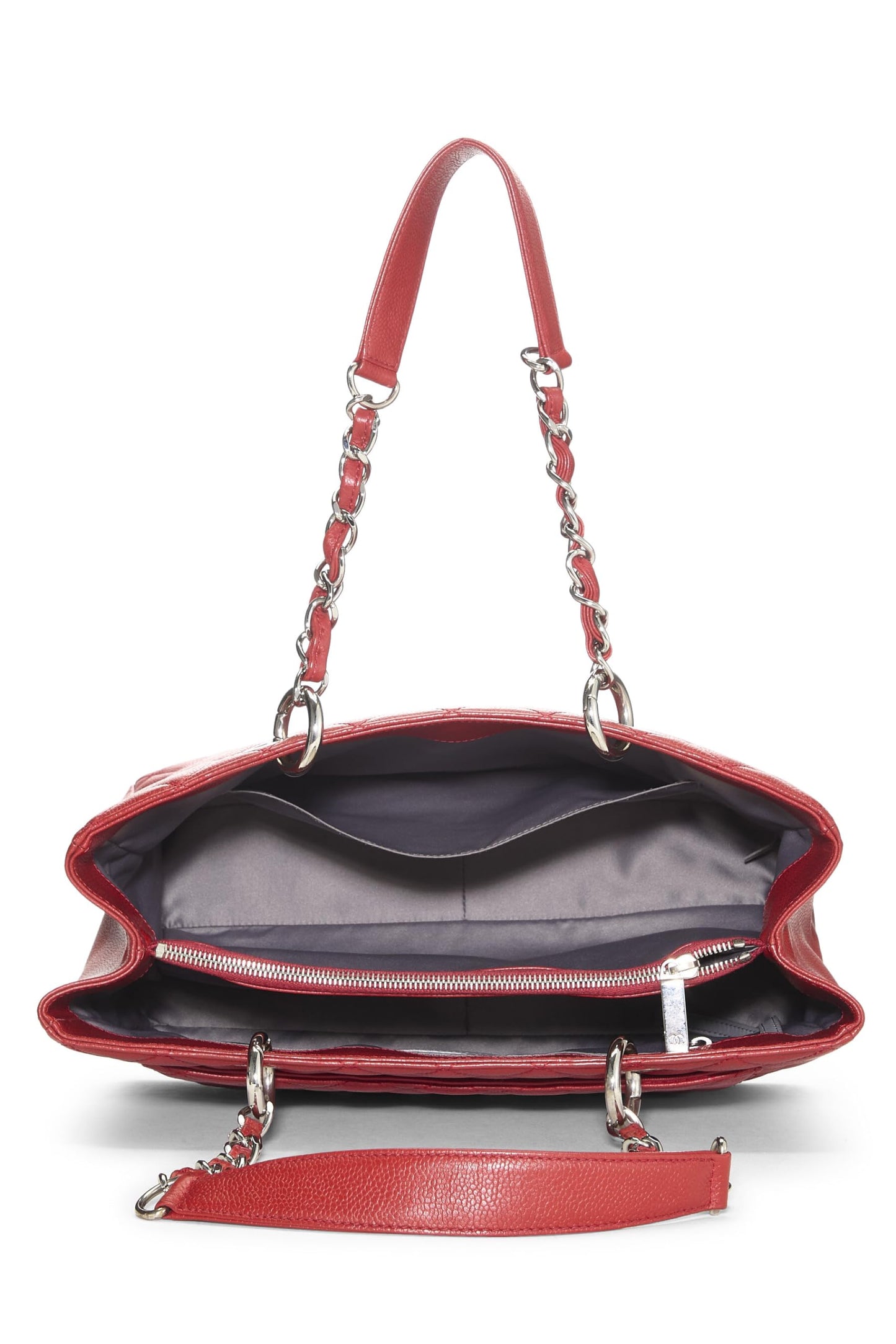Chanel,  Red Caviar Grand Shopping Tote (GST), Red