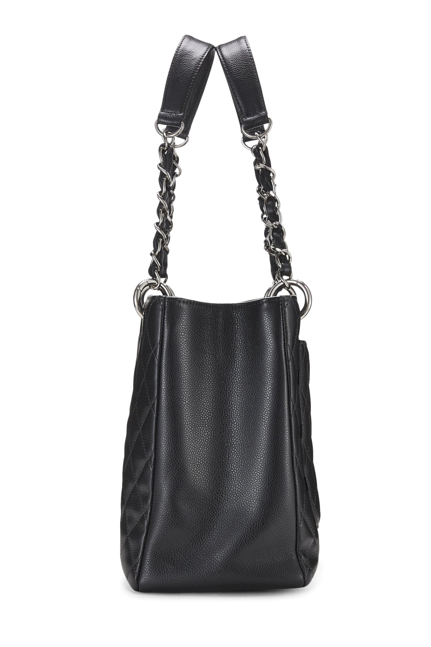 Chanel,  Grey Quilted Caviar Grand Shopping Tote (GST), Grey