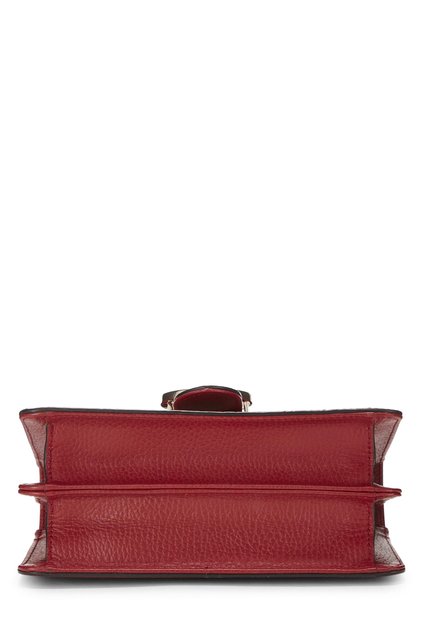 Gucci, Red Leather Interlocking GG Crossbody, Red