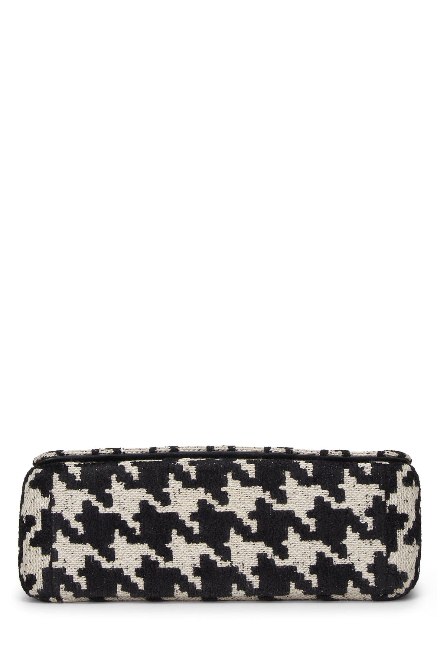 Dior,  Black & White Houndstooth Jacquard Caro Bag Medium, Black