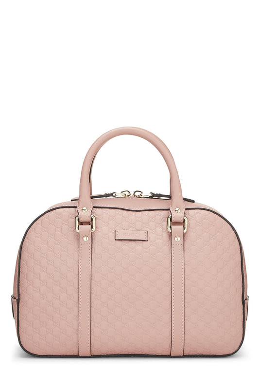 Gucci, Pink Microguccissima Leather Convertible Handbag, Pink