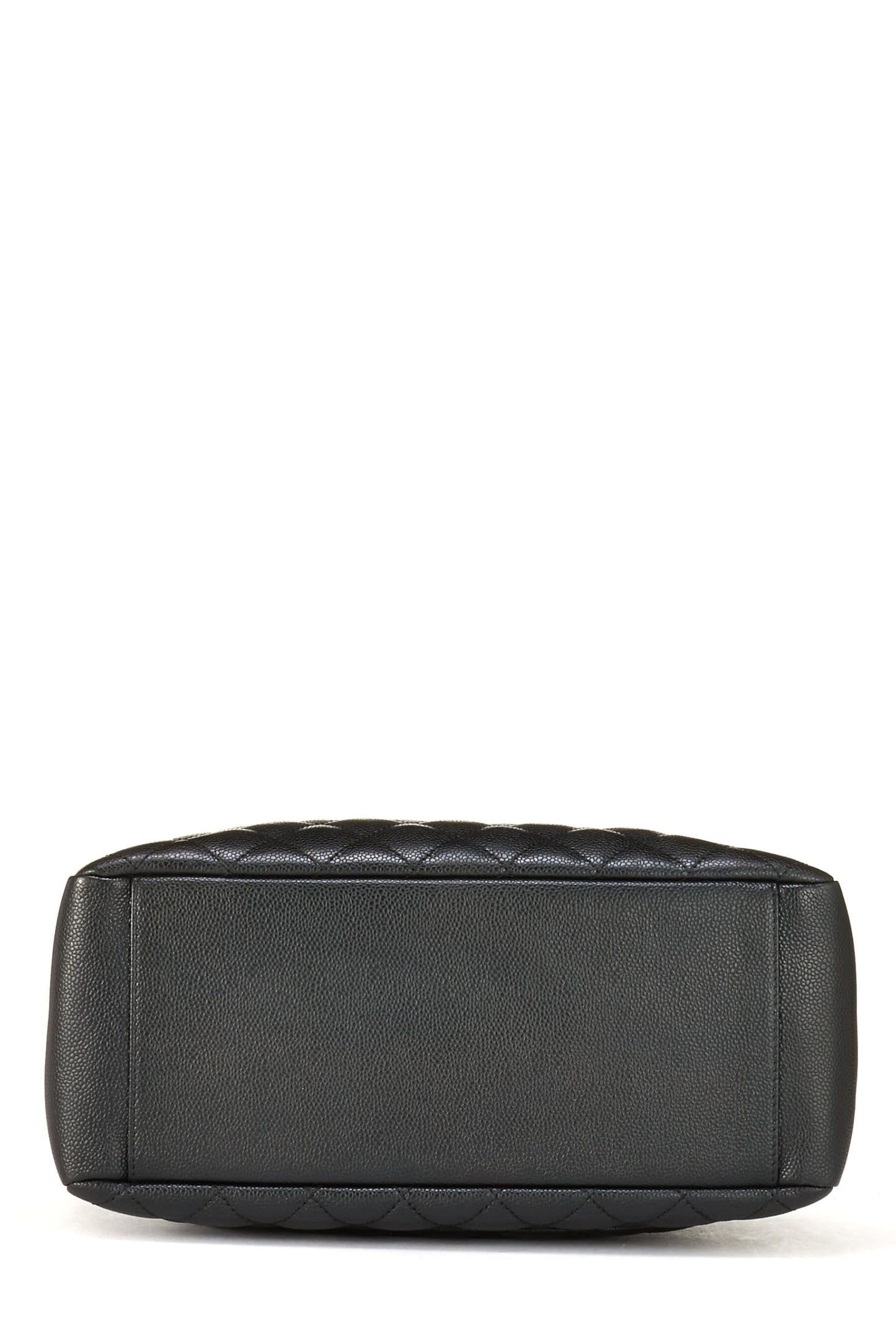 Chanel,  Black Quilted Caviar Grand Shopping Tote (GST), Black