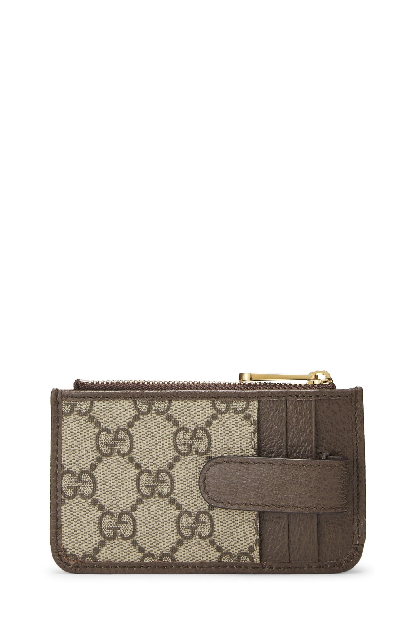 Gucci, Original GG Supreme Canvas Ophidia Card Case, Brown