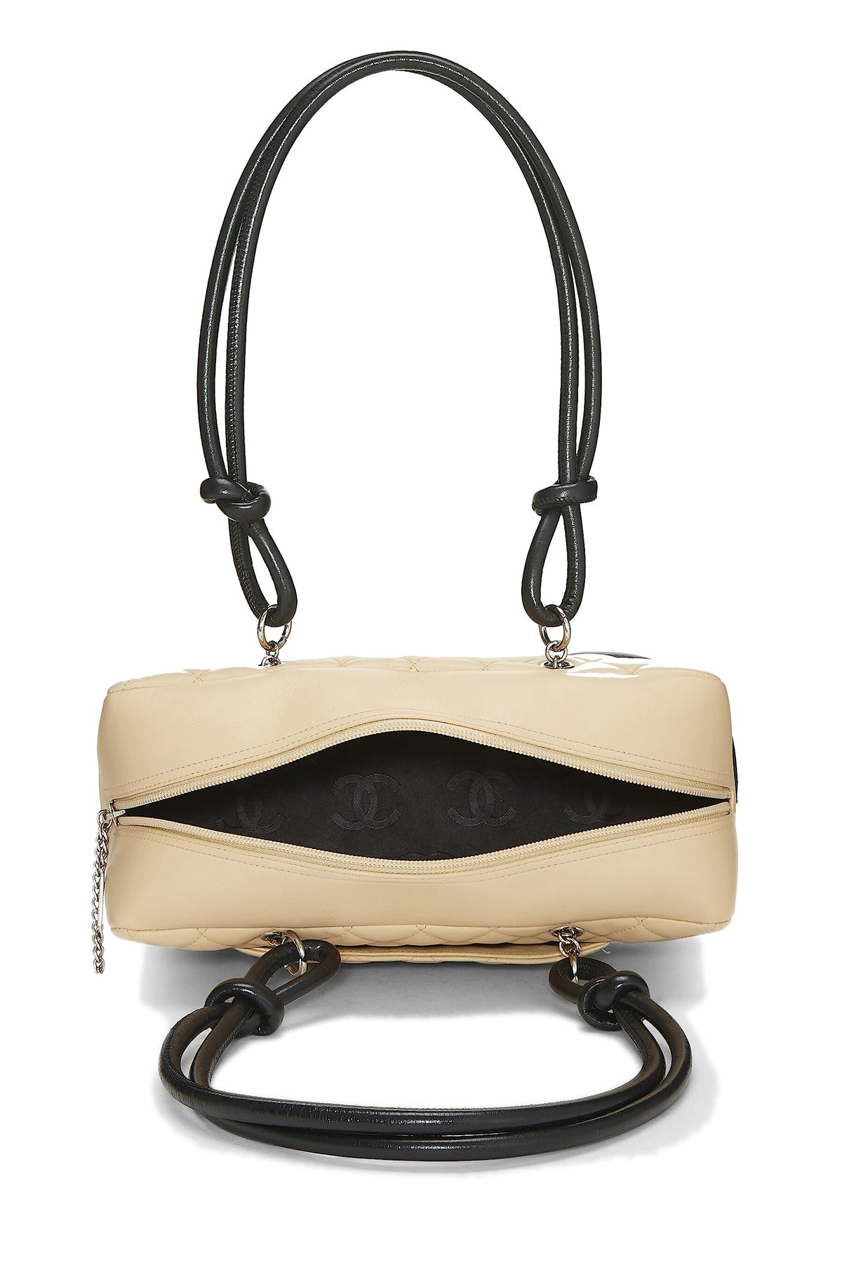 Chanel,  Beige Calfskin Cambon Ligne Bowler, Beige