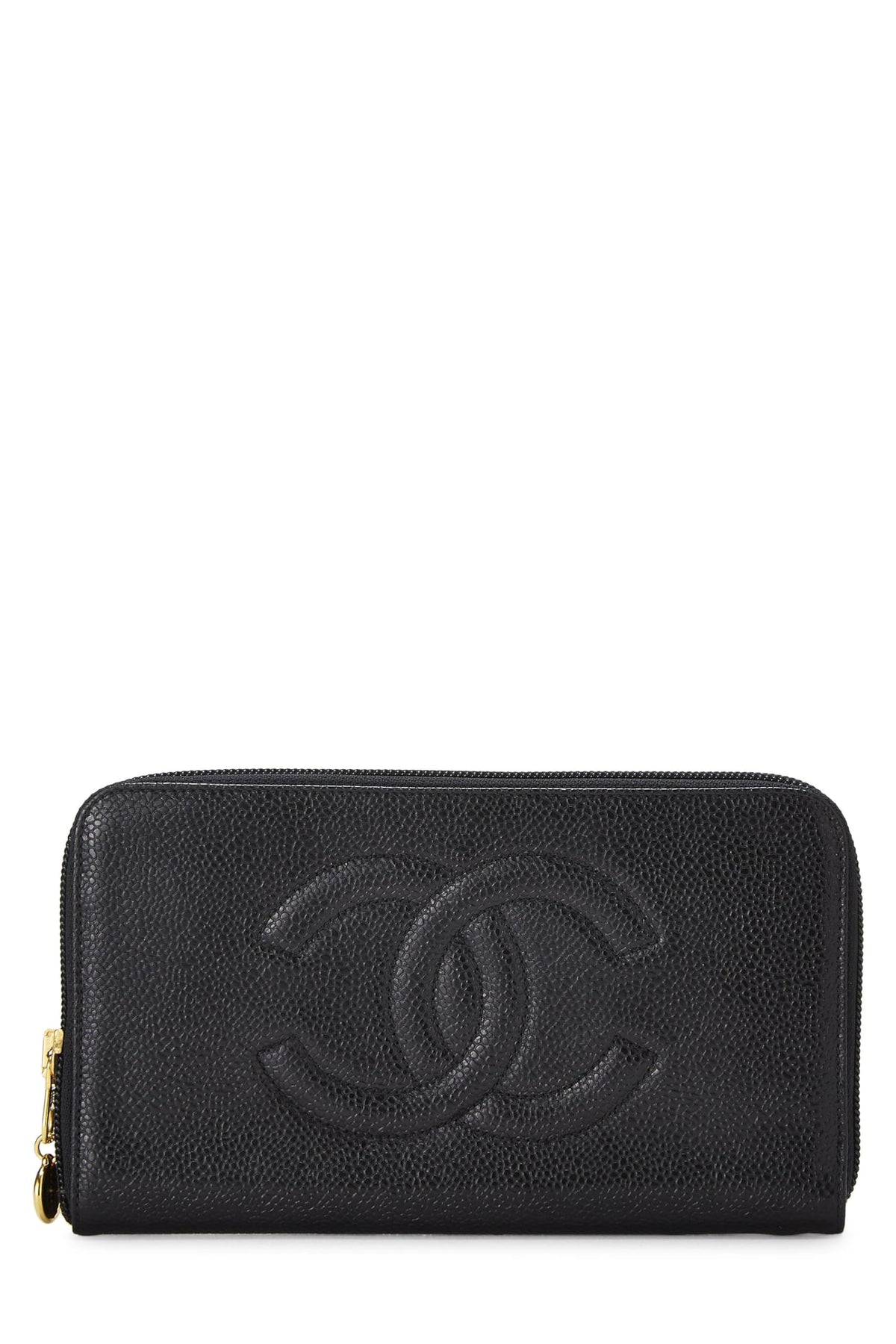 Chanel,  Black Caviar 'CC' Timeless Organzier, Black