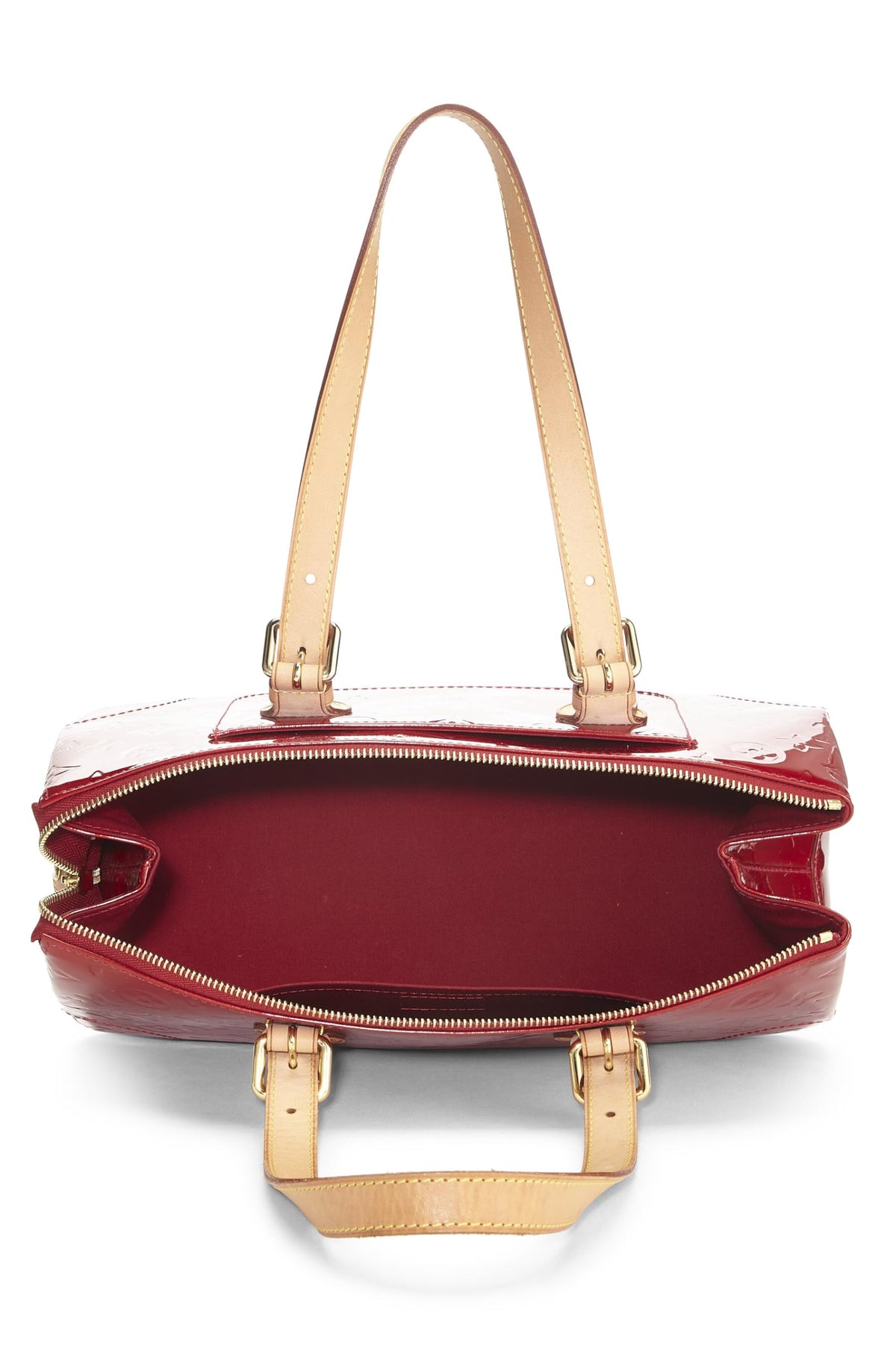 Louis Vuitton,  Pomme D'amour Monogram Vernis Rosewood Avenue, Red