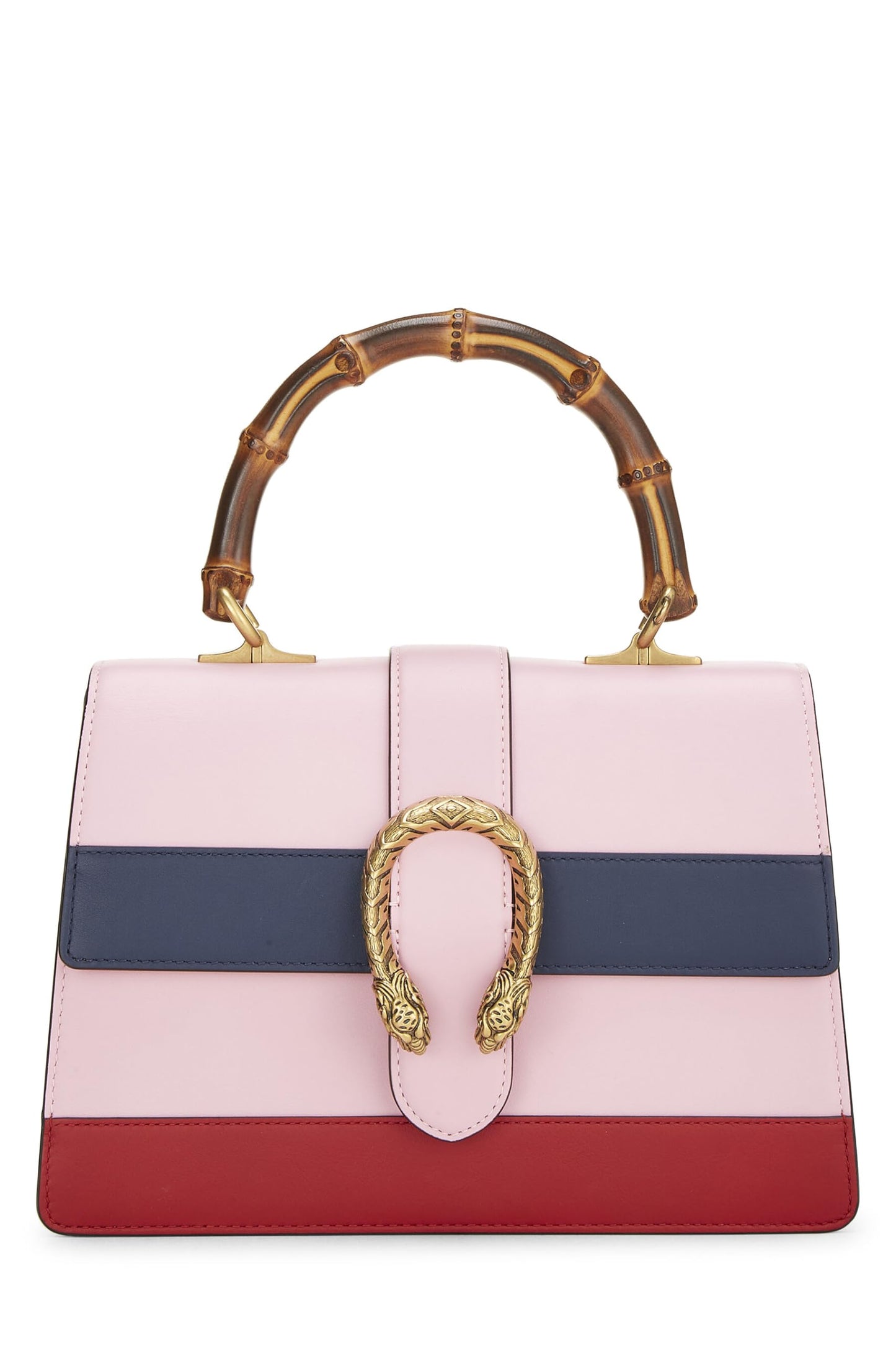 Gucci, Pink Leather Dionysus Bamboo Handbag, Pink